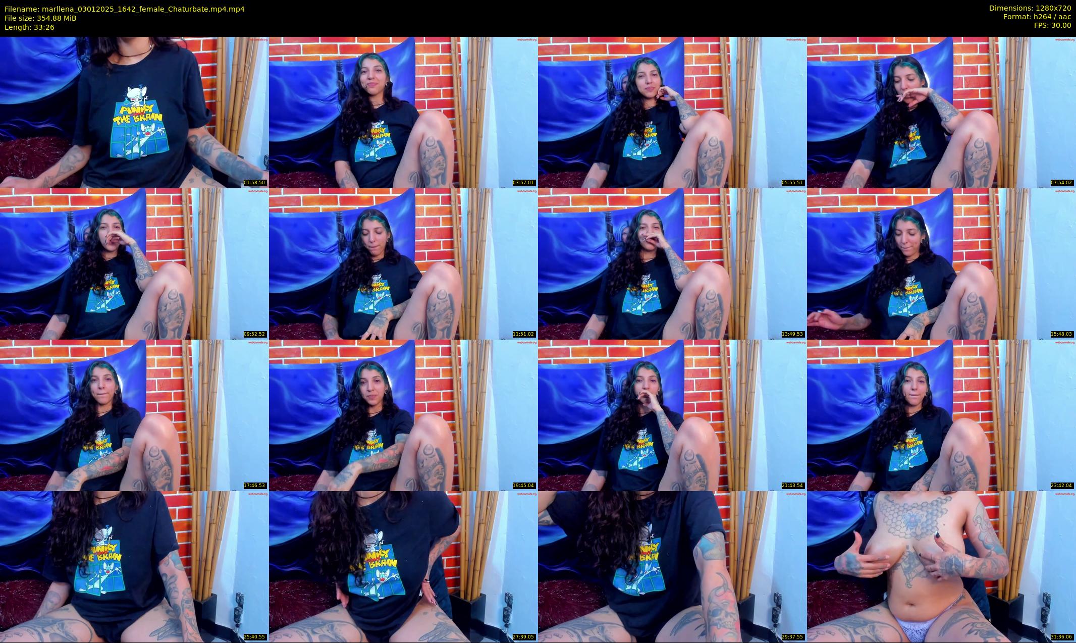 marllena — 34 minute Chaturbate female cam show recording, 720p, Jan 3, 2025