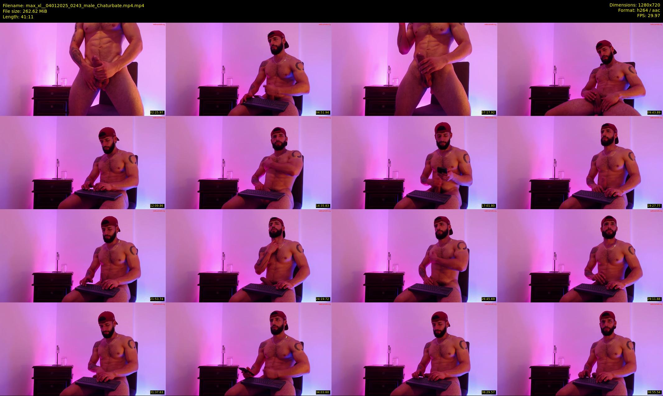max_xl_ — 42 minute Chaturbate male cam show recording, 720p, Jan 4, 2025