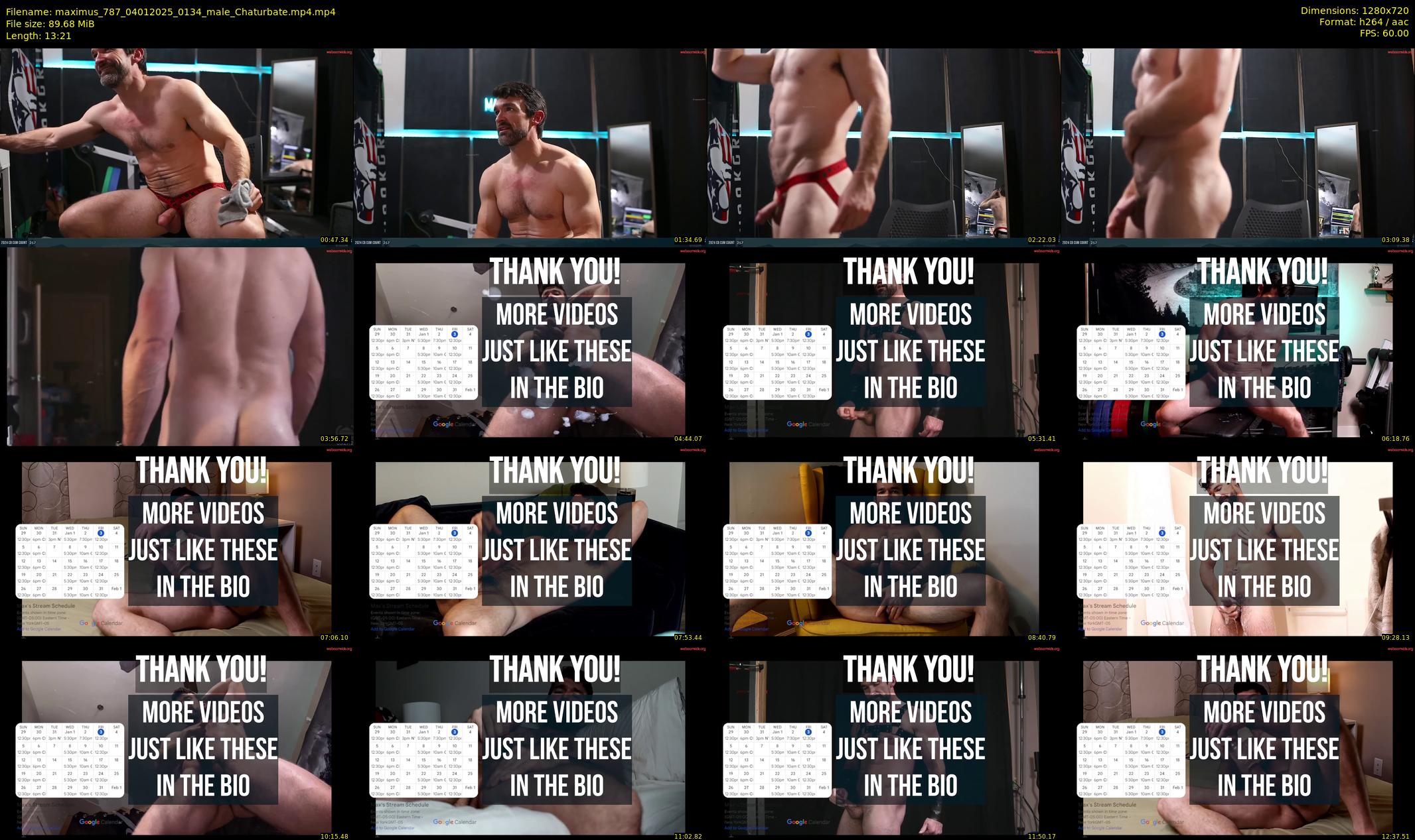 maximus_787 — 14 minute Chaturbate male cam show recording, 720p, Jan 4, 2025