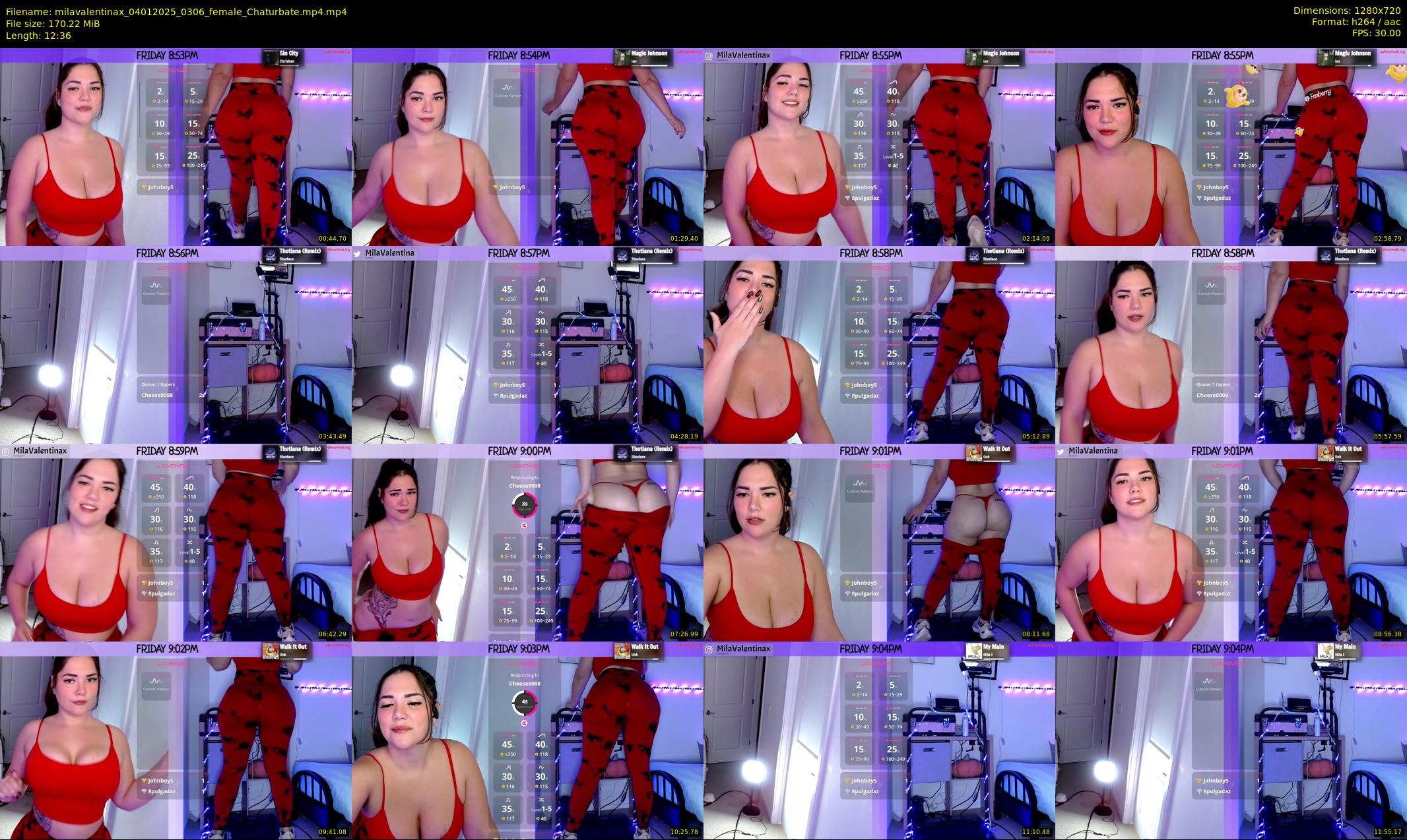 milavalentinax — 13 minute Chaturbate female cam show recording, 720p, Jan 4, 2025