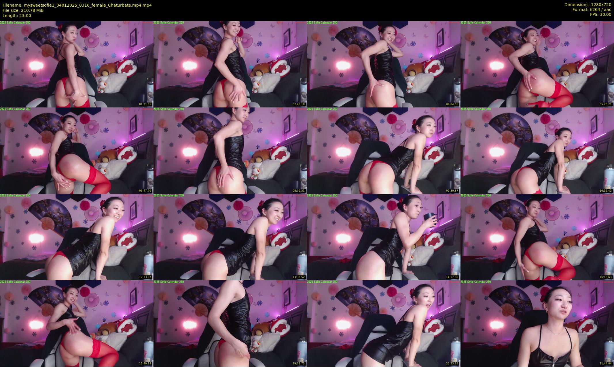mysweetsofie1 — 23 minute Chaturbate female cam show recording, 720p, Jan 4, 2025