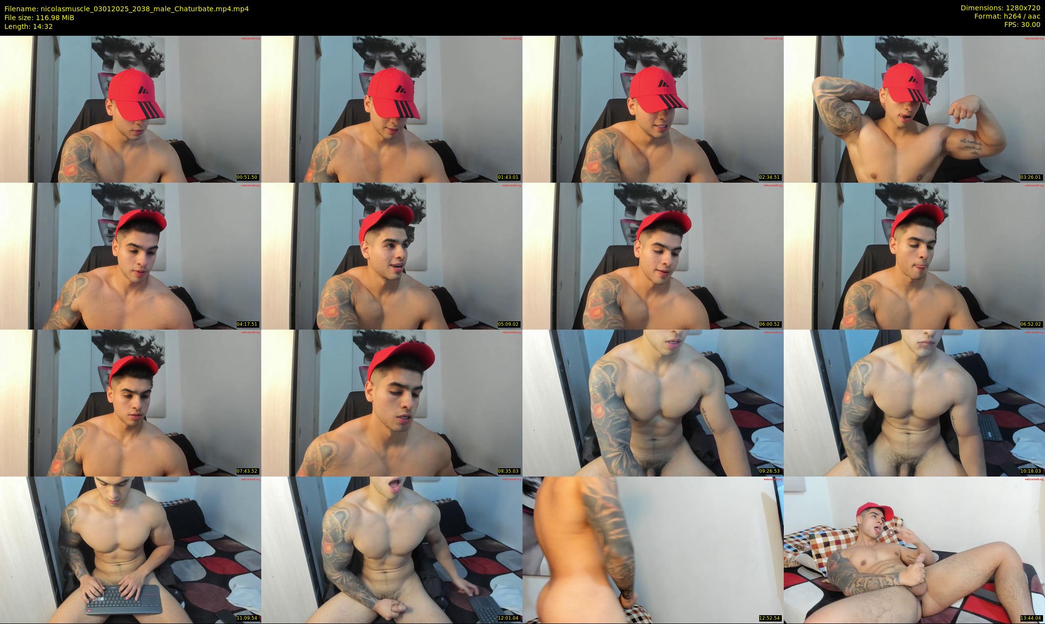 nicolasmuscle — 15 minute Chaturbate male cam show recording, 720p, Jan 3, 2025