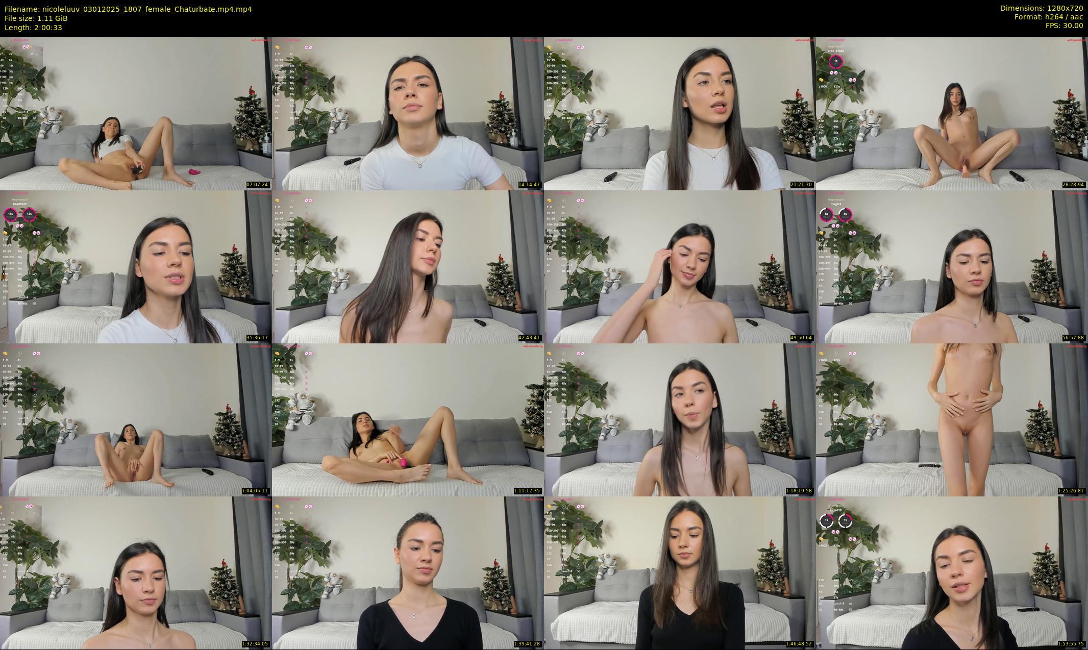 nicoleluuv — 121 minute Chaturbate female cam show recording, 720p, Jan 3, 2025