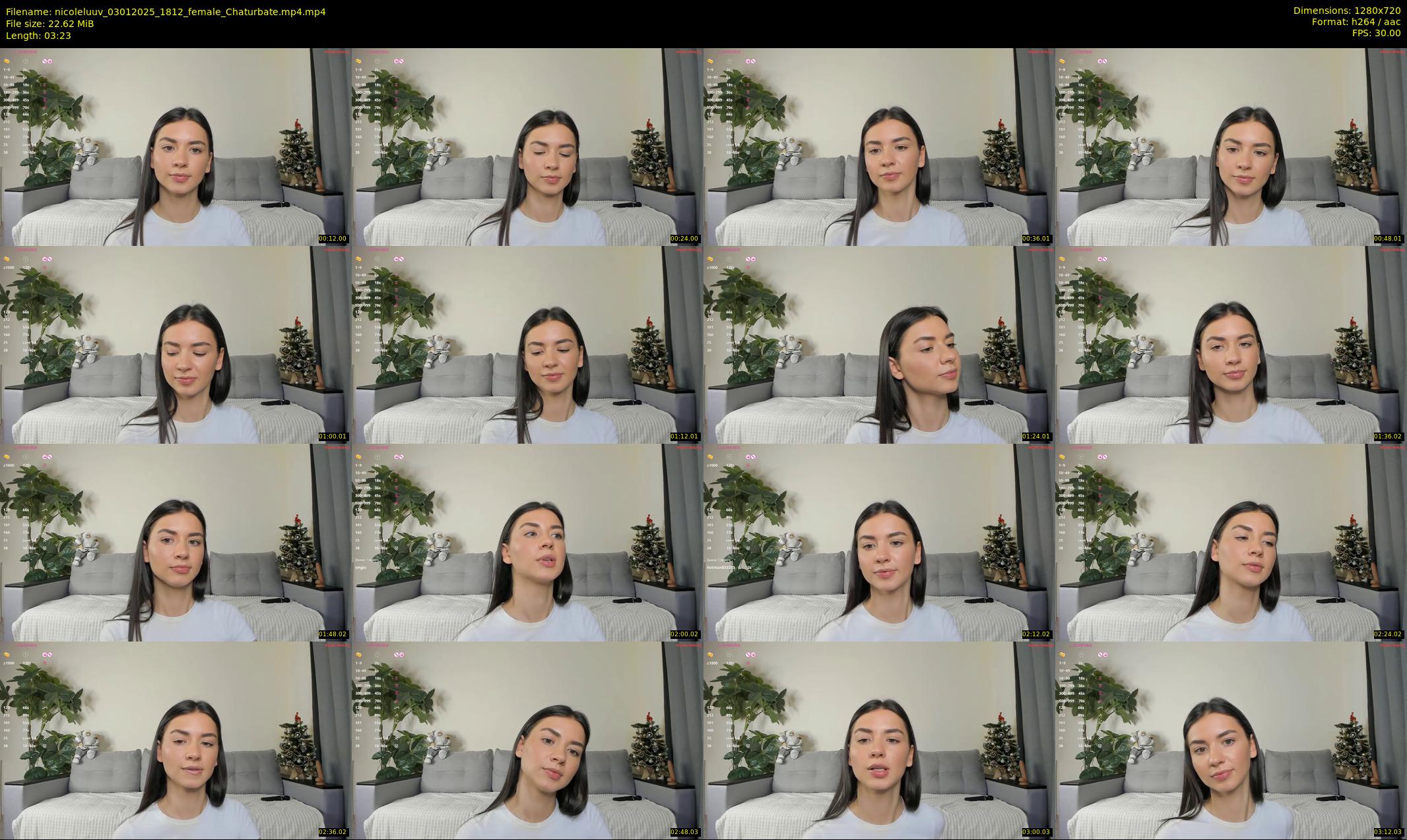 nicoleluuv — 4 minute Chaturbate female cam show recording, 720p, Jan 3, 2025