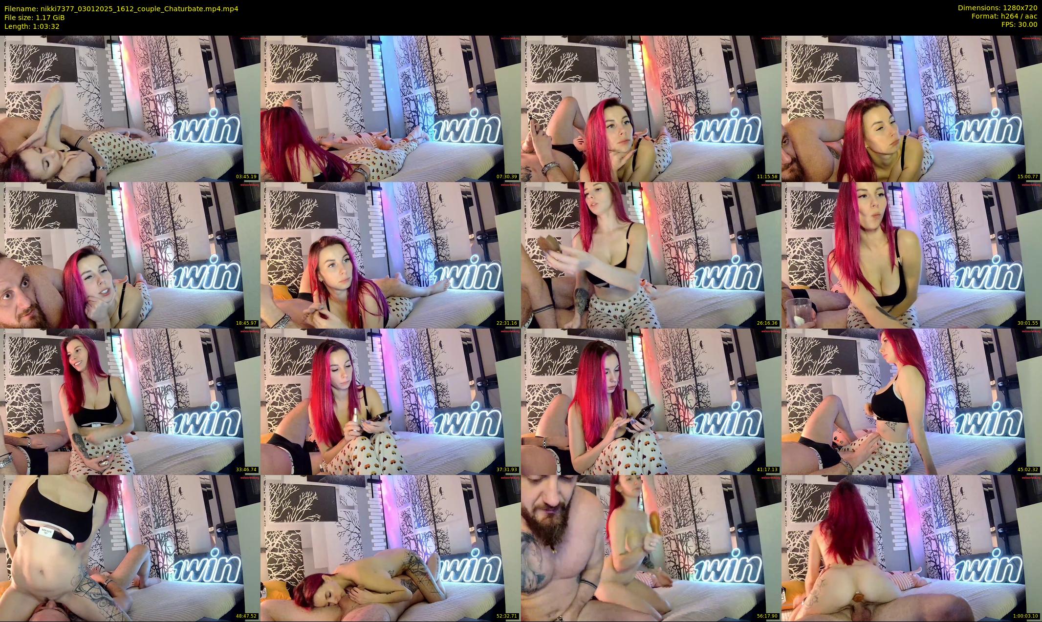 nikki7377 — 64 minute Chaturbate couple cam show recording, 720p, Jan 3, 2025