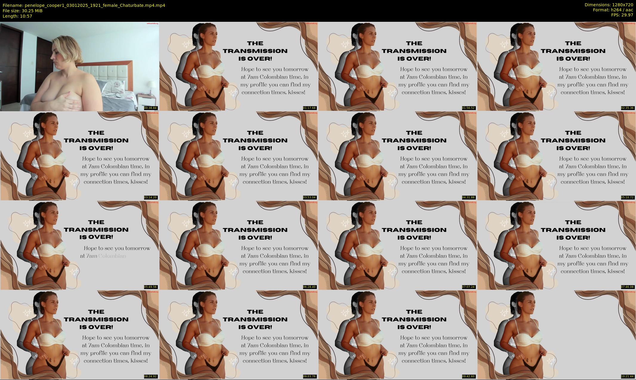 penelope_cooper1 — 11 minute Chaturbate female cam show recording, 720p, Jan 3, 2025