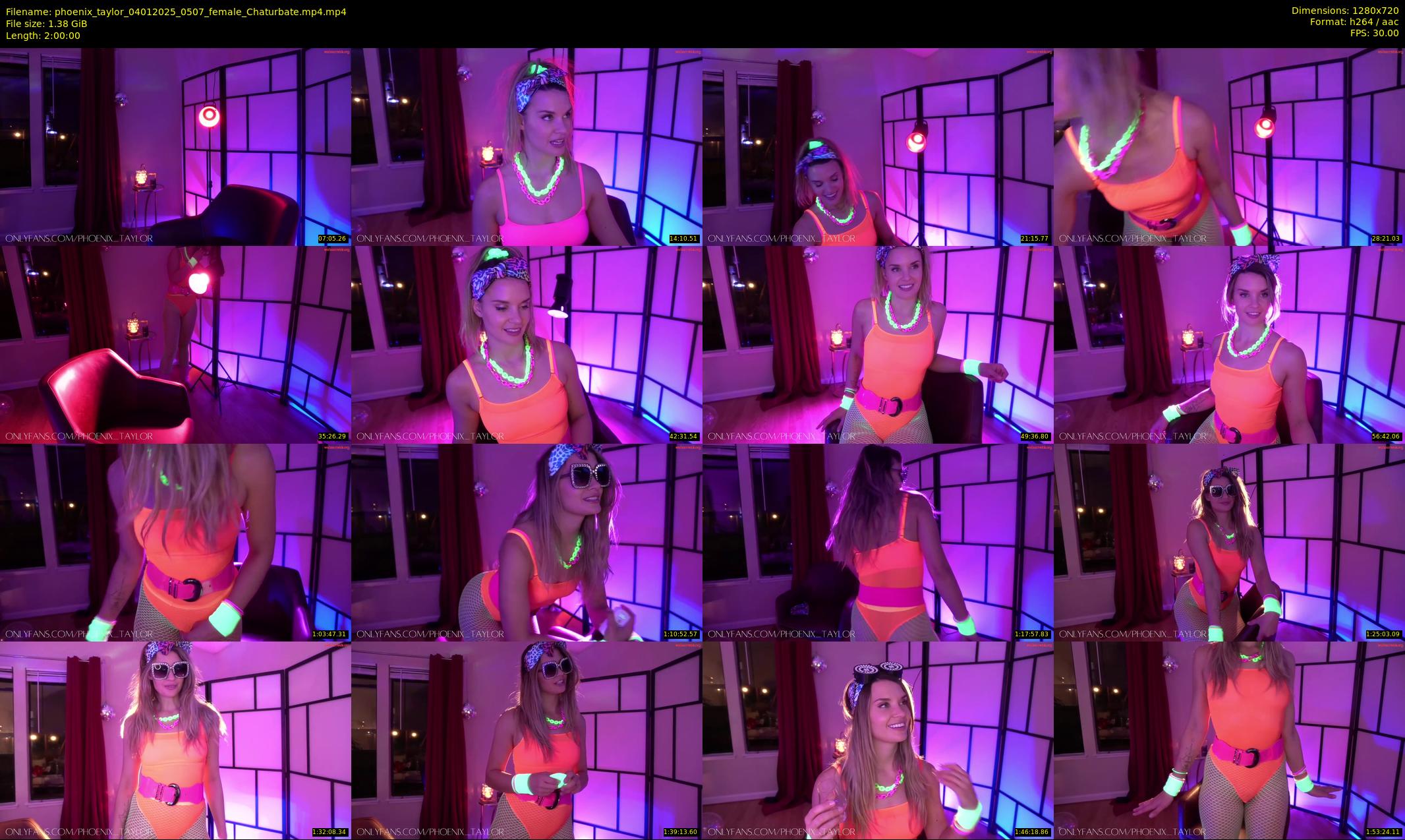 phoenix_taylor — 120 minute Chaturbate female cam show recording, 720p, Jan 4, 2025