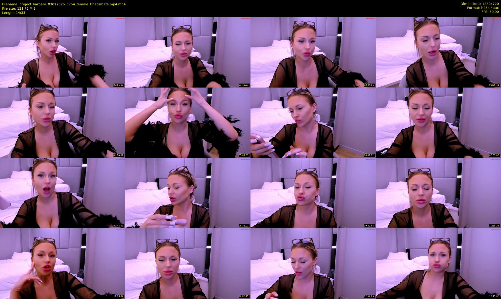 project_barbara — 15 minute Chaturbate female cam show recording, 720p, Jan 3, 2025