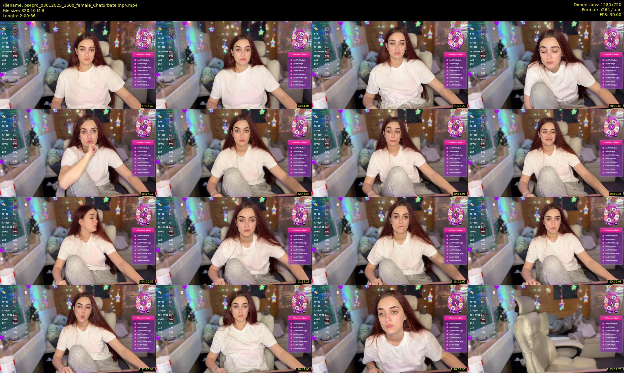 ps4pro — 121 minute Chaturbate female cam show recording, 720p, Jan 3, 2025