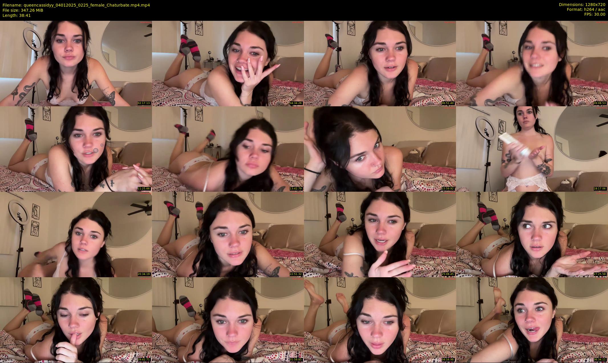 queencassidyy — 39 minute Chaturbate female cam show recording, 720p, Jan 4, 2025