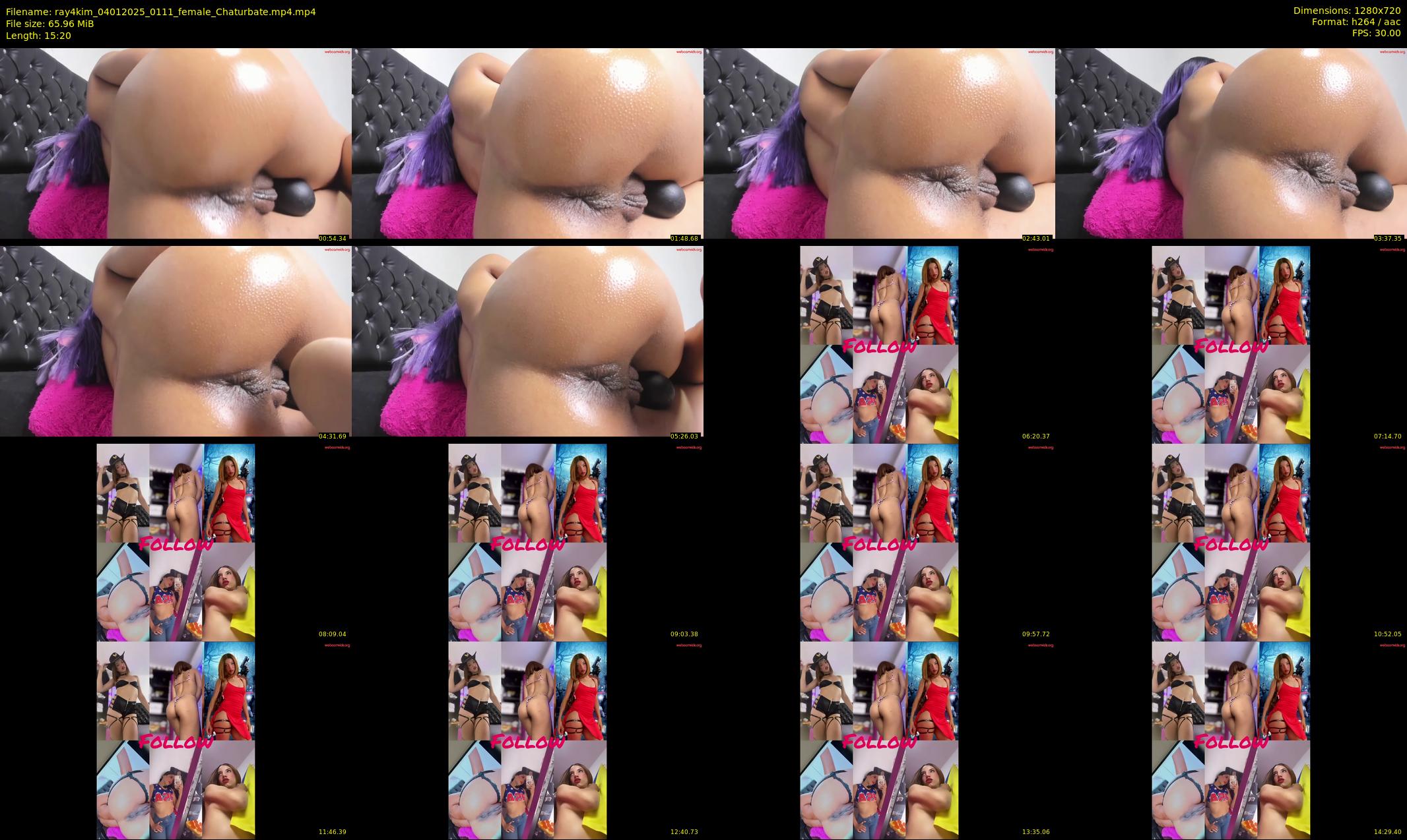 ray4kim — 16 minute Chaturbate couple cam show recording, 720p, Jan 4, 2025