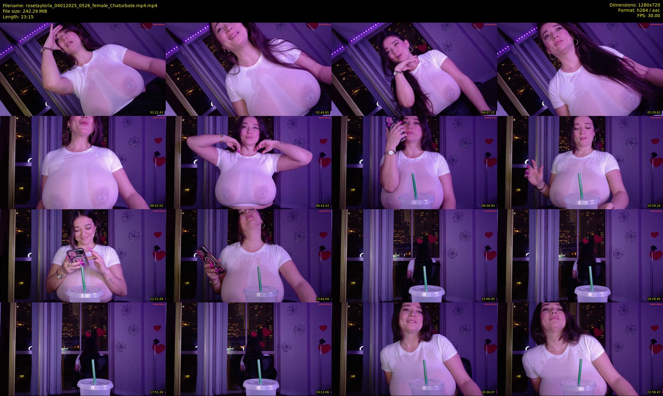 rosetaylorla — 24 minute Chaturbate female cam show recording, 720p, Jan 4, 2025