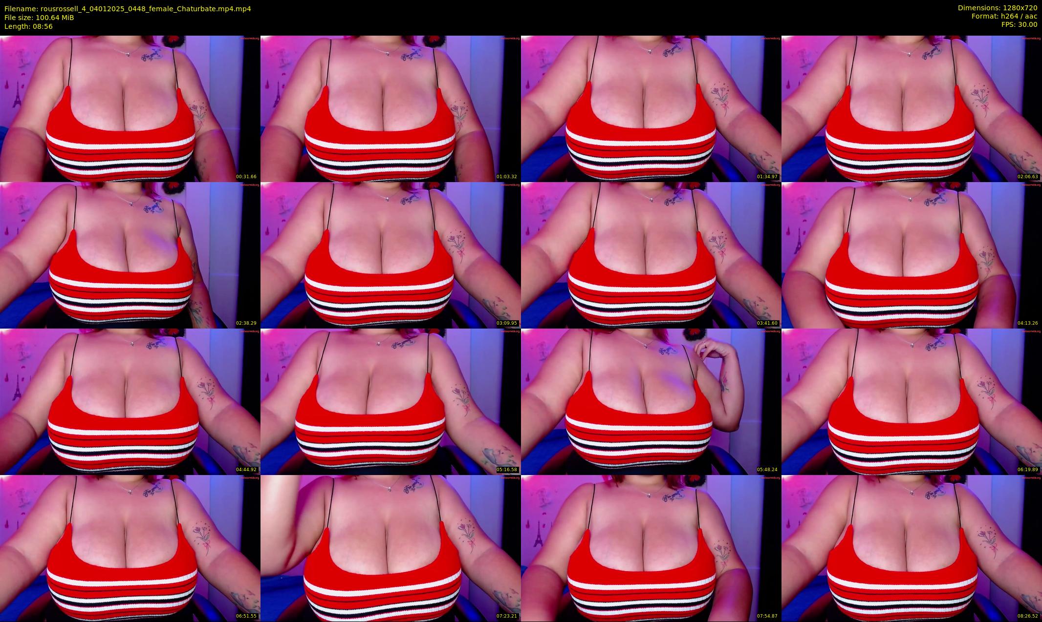 rousrossell_4 — 9 minute Chaturbate female cam show recording, 720p, Jan 4, 2025