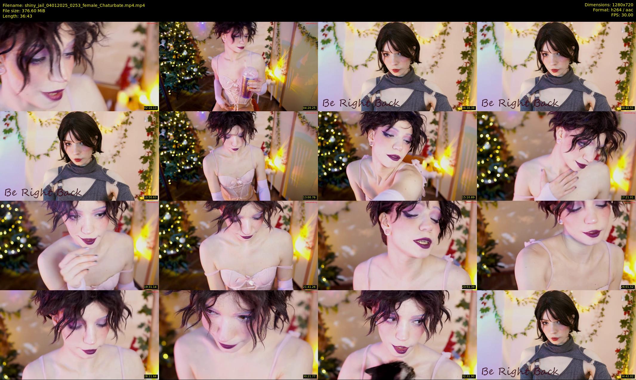 shiny_jail — 37 minute Chaturbate female cam show recording, 720p, Jan 4, 2025