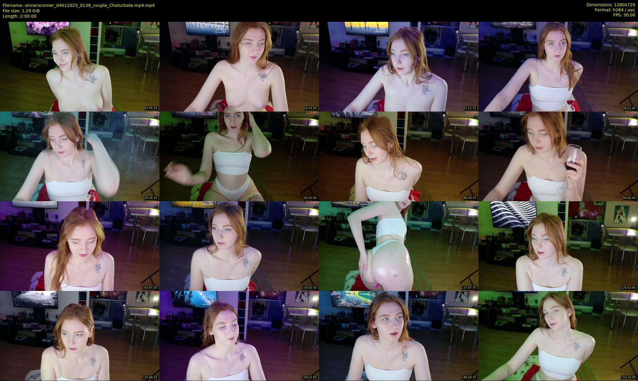 sinnerscorner — 120 minute Chaturbate couple cam show recording, 720p, Jan 4, 2025