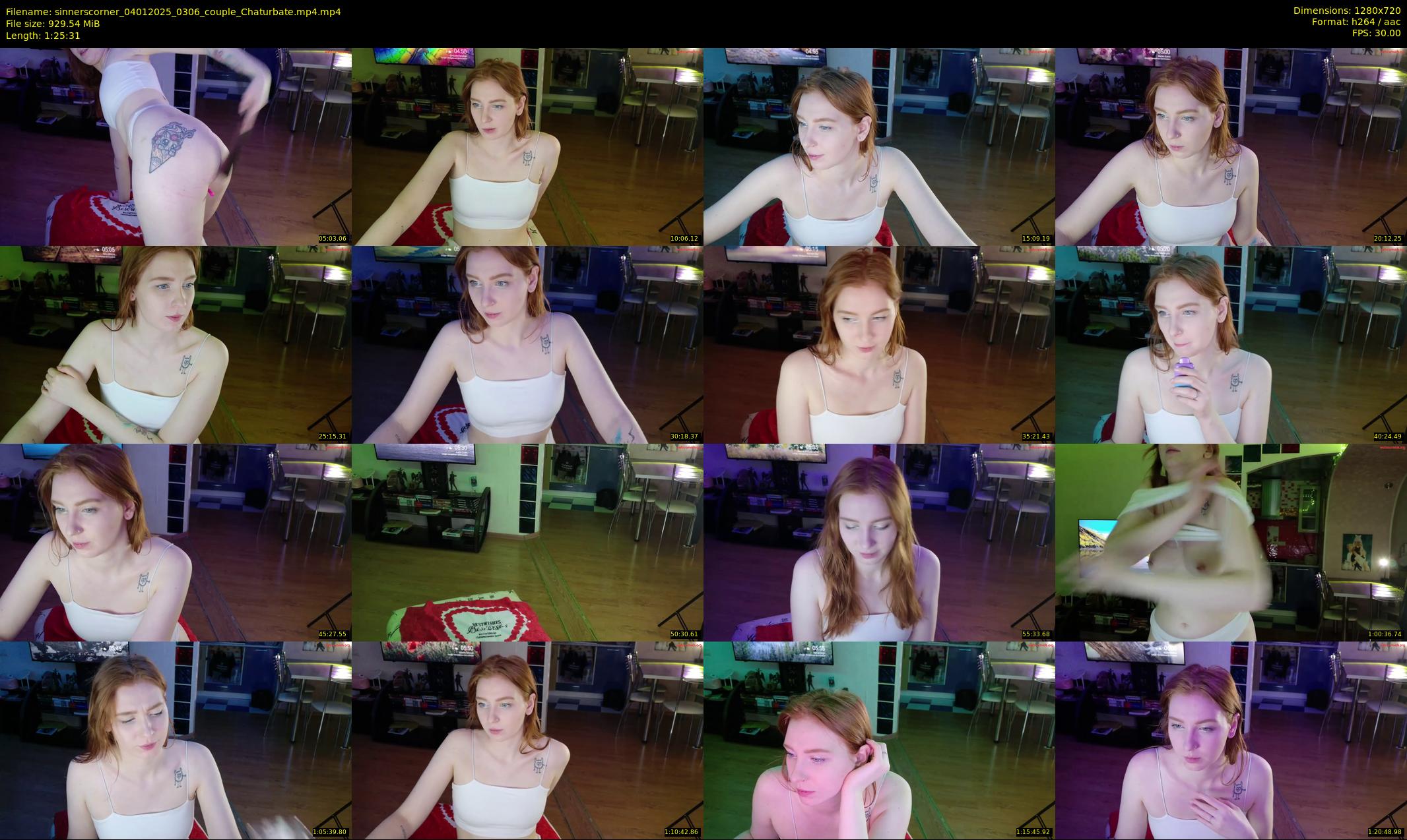 sinnerscorner — 86 minute Chaturbate couple cam show recording, 720p, Jan 4, 2025