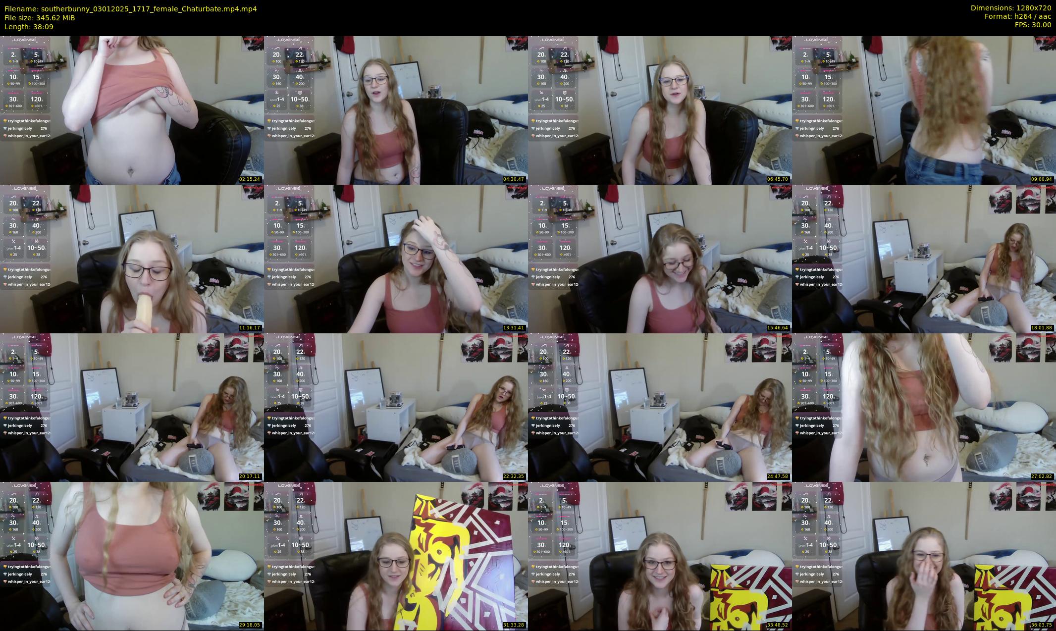 southerbunny — 39 minute Chaturbate female cam show recording, 720p, Jan 3, 2025