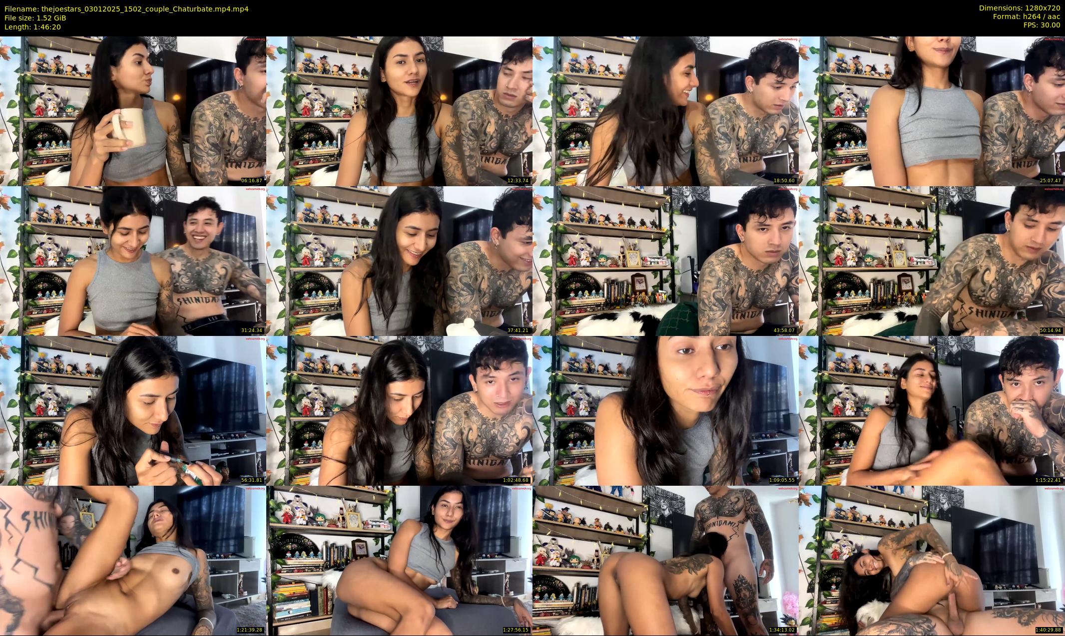 thejoestars — 107 minute Chaturbate couple cam show recording, 720p, Jan 3, 2025
