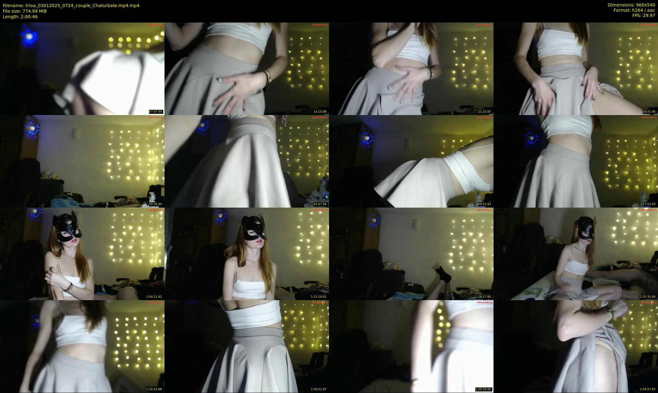 trioa — 121 minute Chaturbate couple cam show recording, 480p, Jan 3, 2025