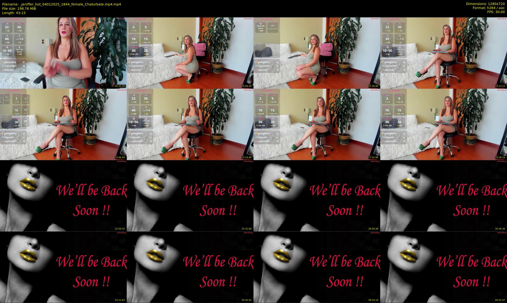 _jeniffer_hot — 44 minute Chaturbate female cam show recording, 720p, Jan 4, 2025