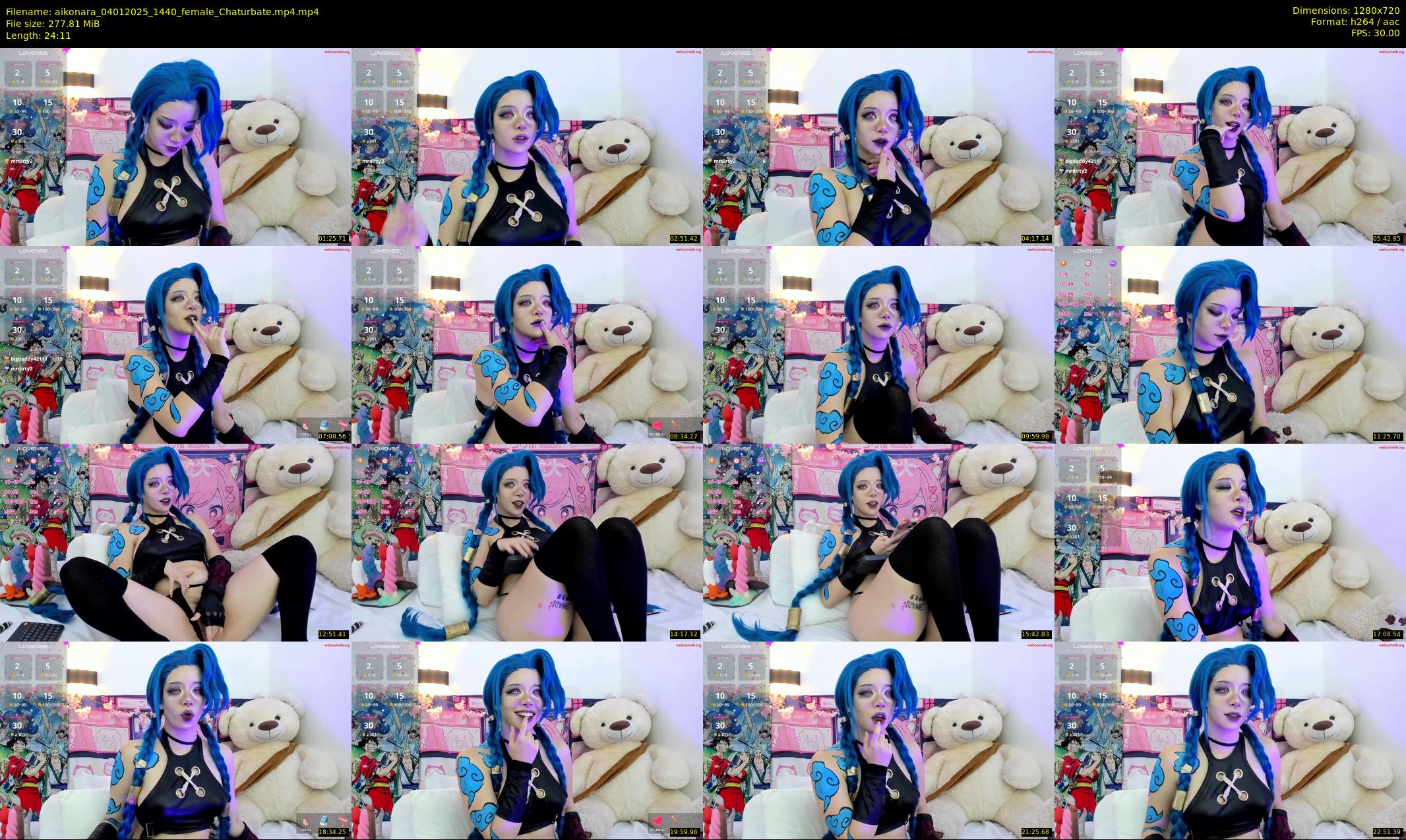 aikonara — 25 minute Chaturbate female cam show recording, 720p, Jan 4, 2025
