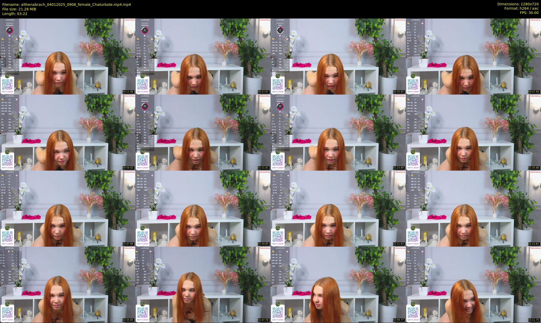 althenabrach — 4 minute Chaturbate female cam show recording, 720p, Jan 4, 2025