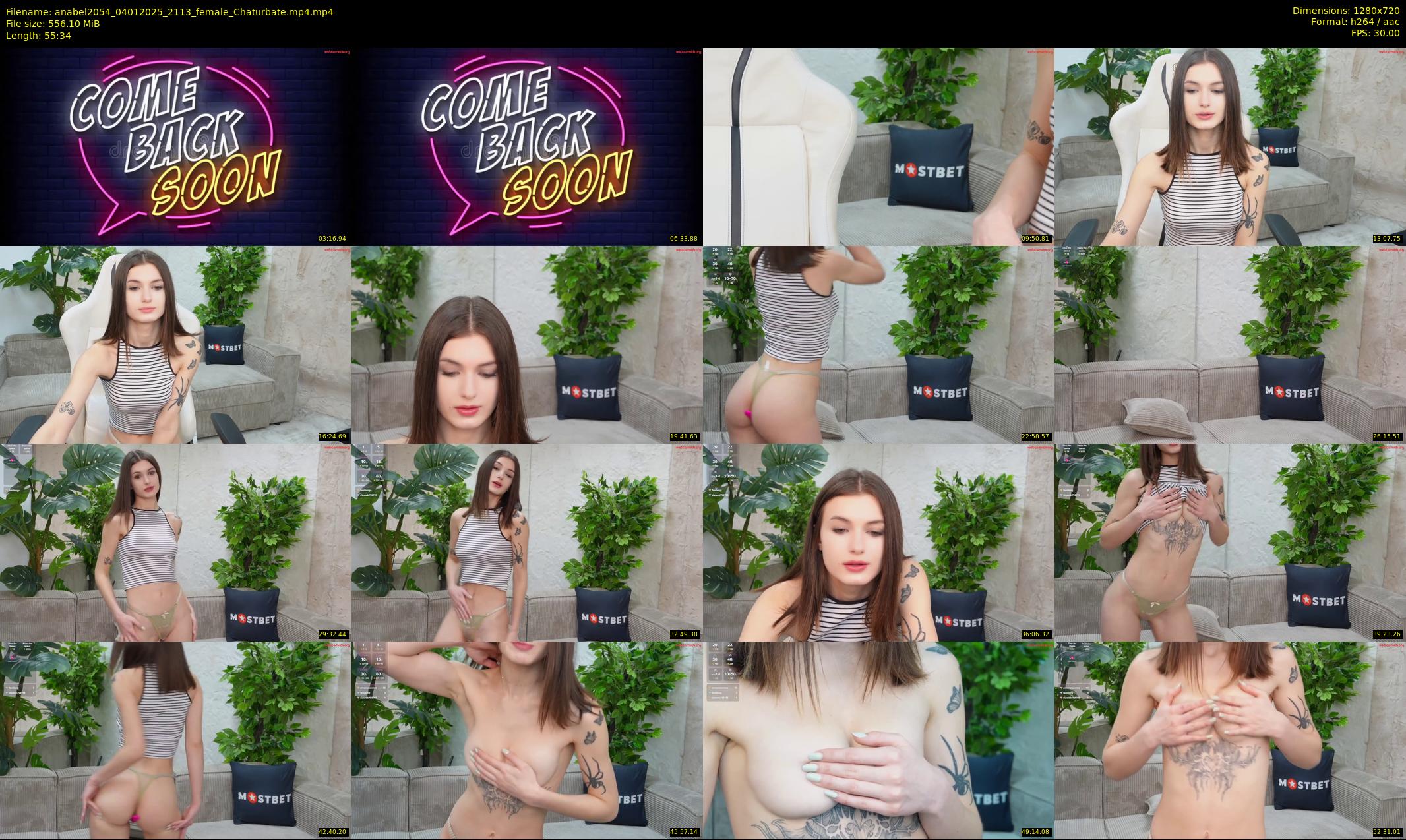 anabel2054 — 56 minute Chaturbate female cam show recording, 720p, Jan 4, 2025