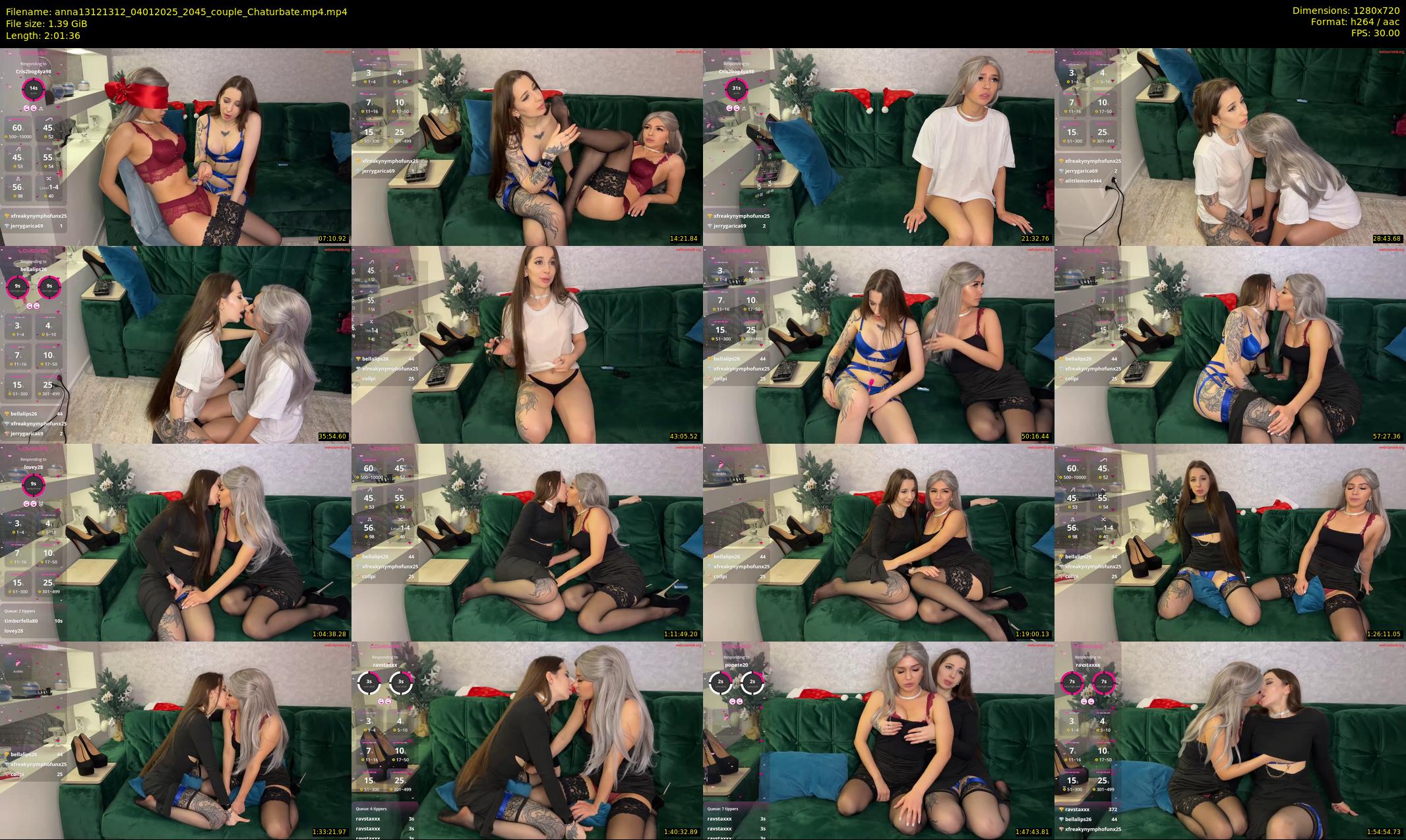 anna13121312 — 122 minute Chaturbate couple cam show recording, 720p, Jan 4, 2025