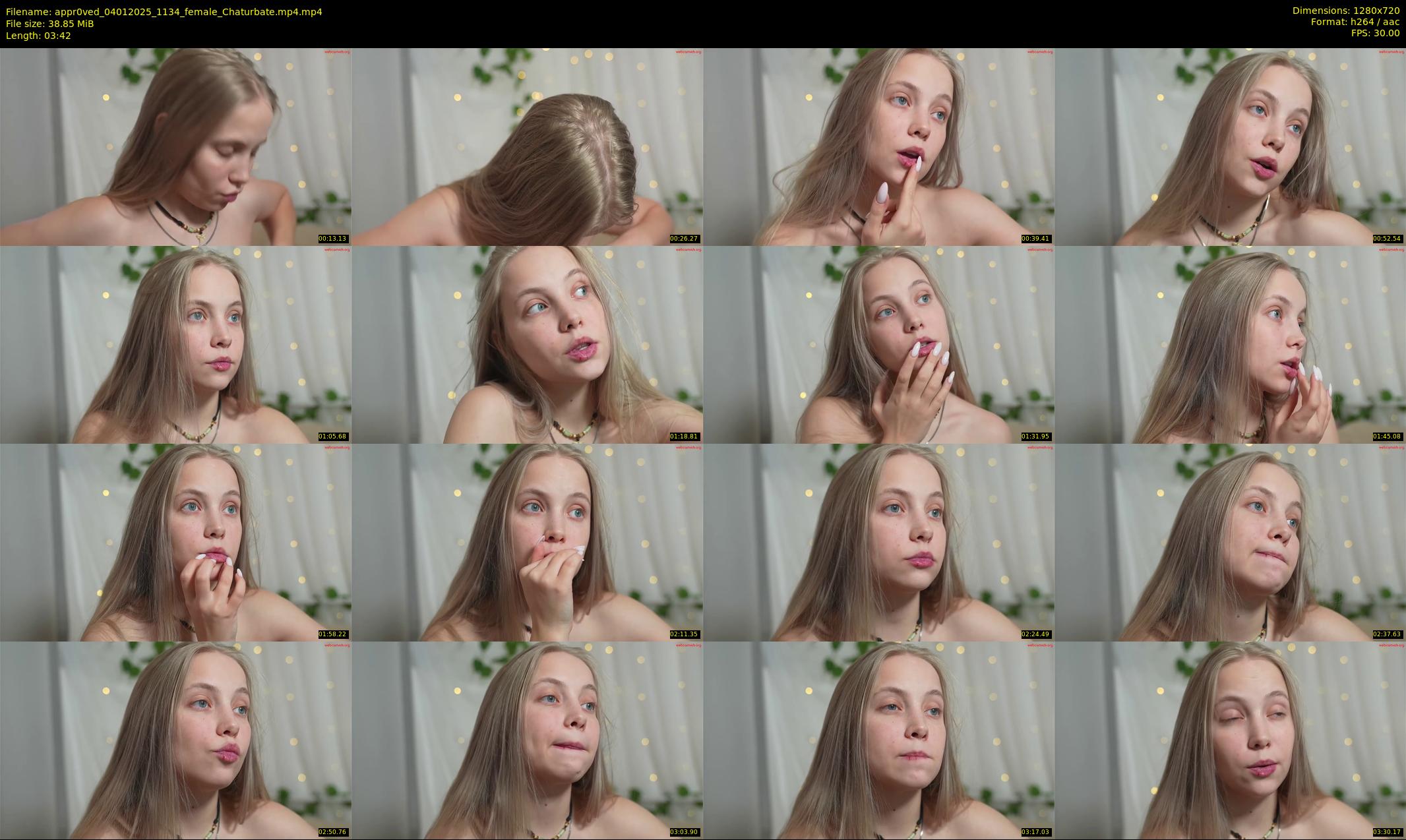 appr0ved — 4 minute Chaturbate female cam show recording, 720p, Jan 4, 2025