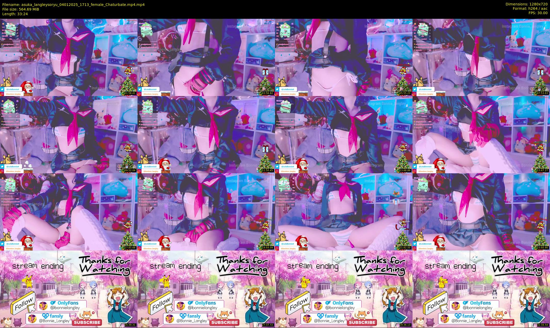 asuka_langleysoryu — 34 minute Chaturbate female cam show recording, 720p, Jan 4, 2025