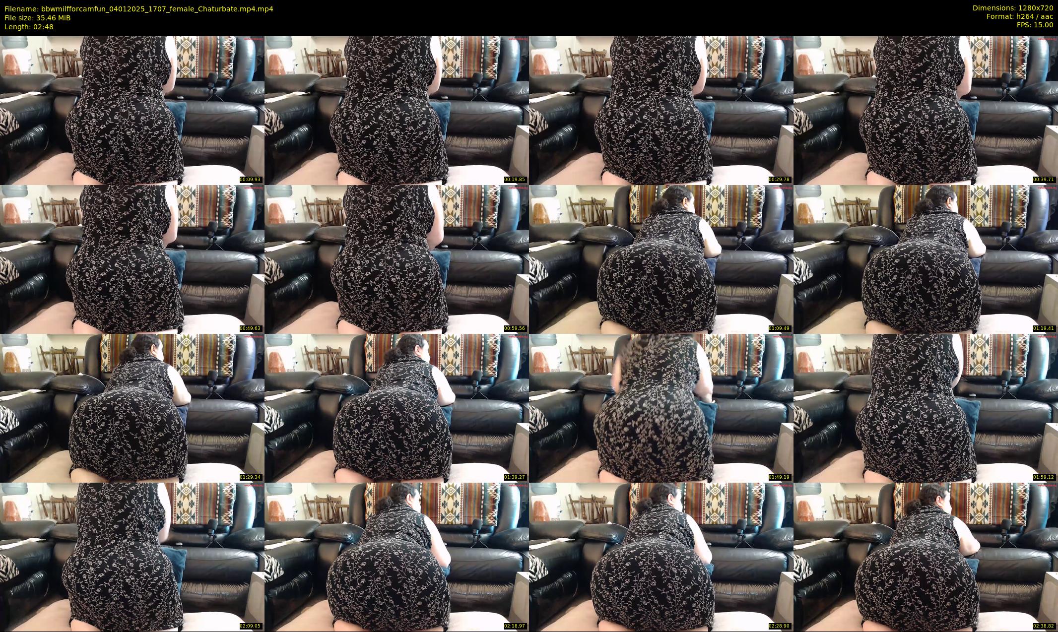 bbwmilfforcamfun — 3 minute Chaturbate female cam show recording, 720p, Jan 4, 2025