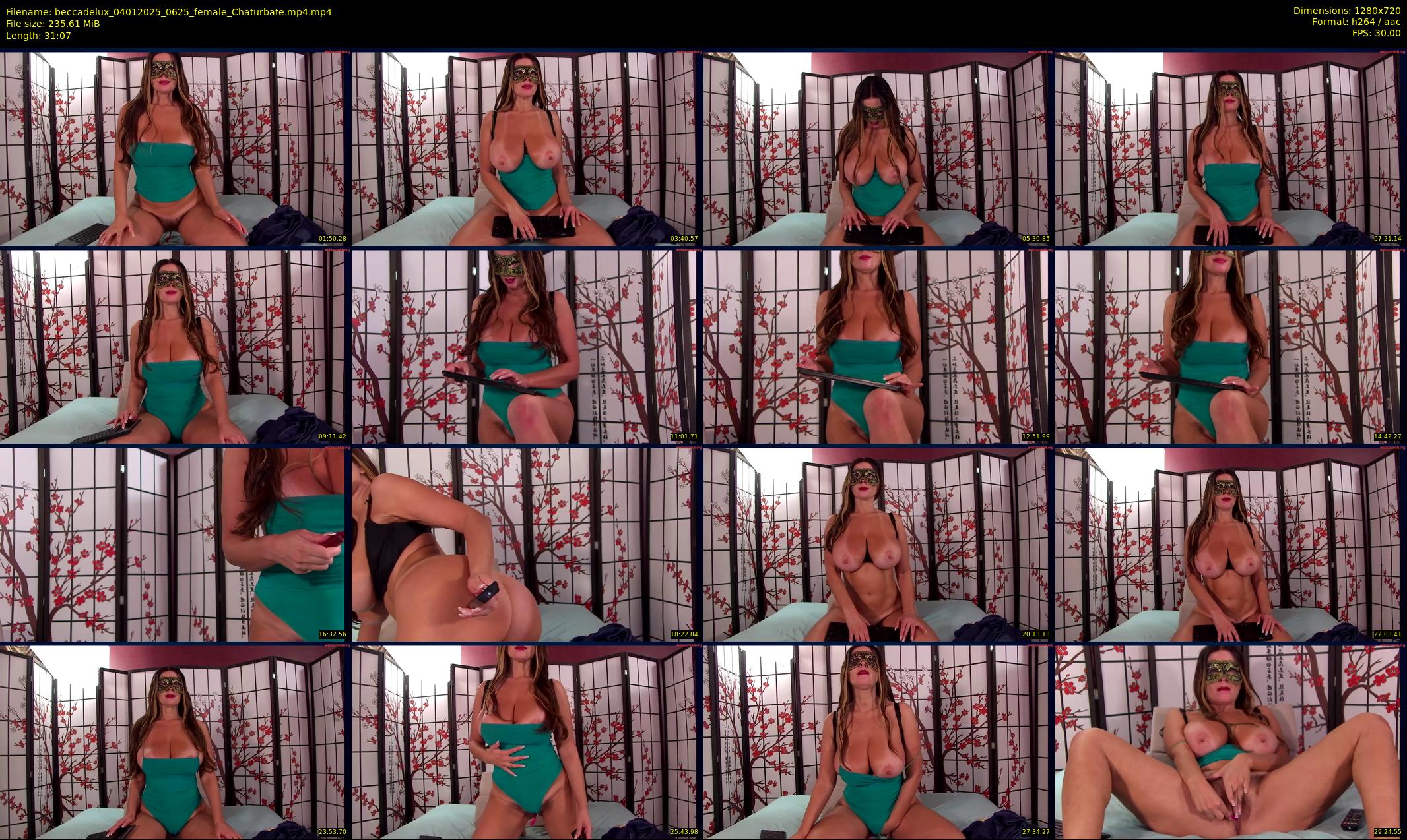 beccadelux — 32 minute Chaturbate female cam show recording, 720p, Jan 4, 2025