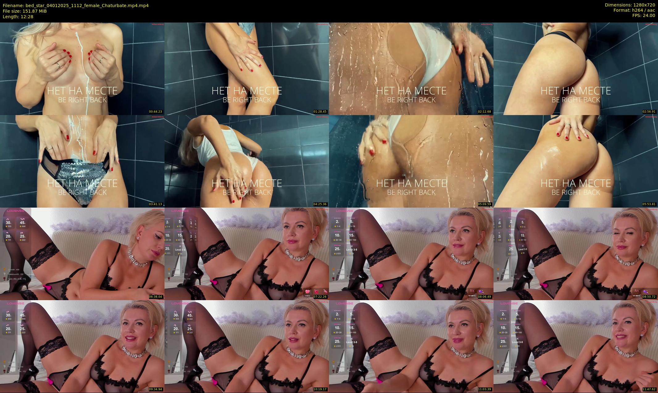 bed_star — 13 minute Chaturbate female cam show recording, 720p, Jan 4, 2025
