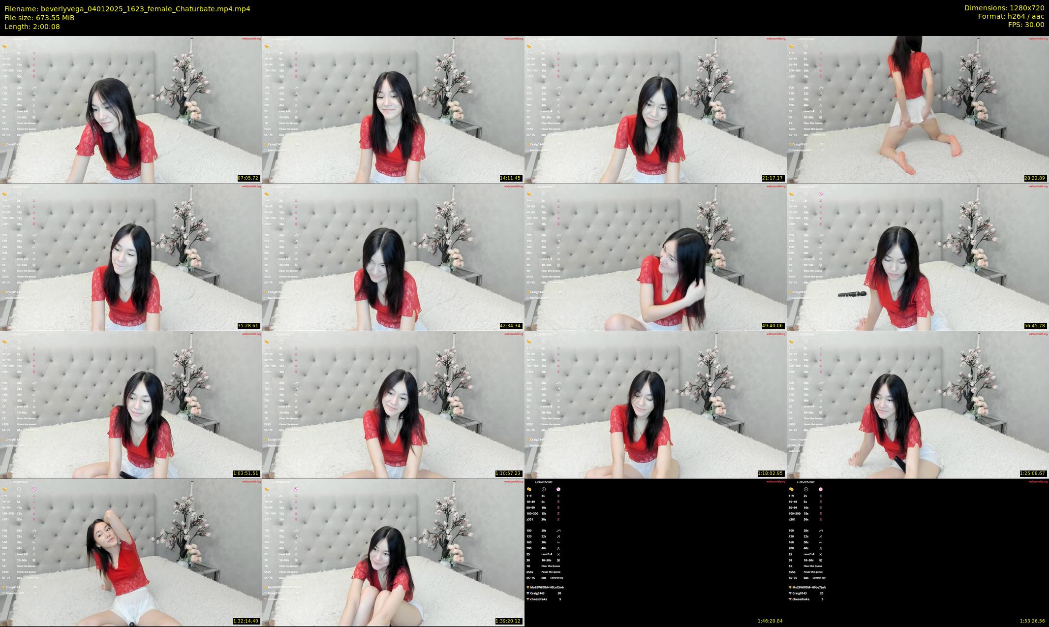 beverlyvega — 121 minute Chaturbate couple cam show recording, 720p, Jan 4, 2025