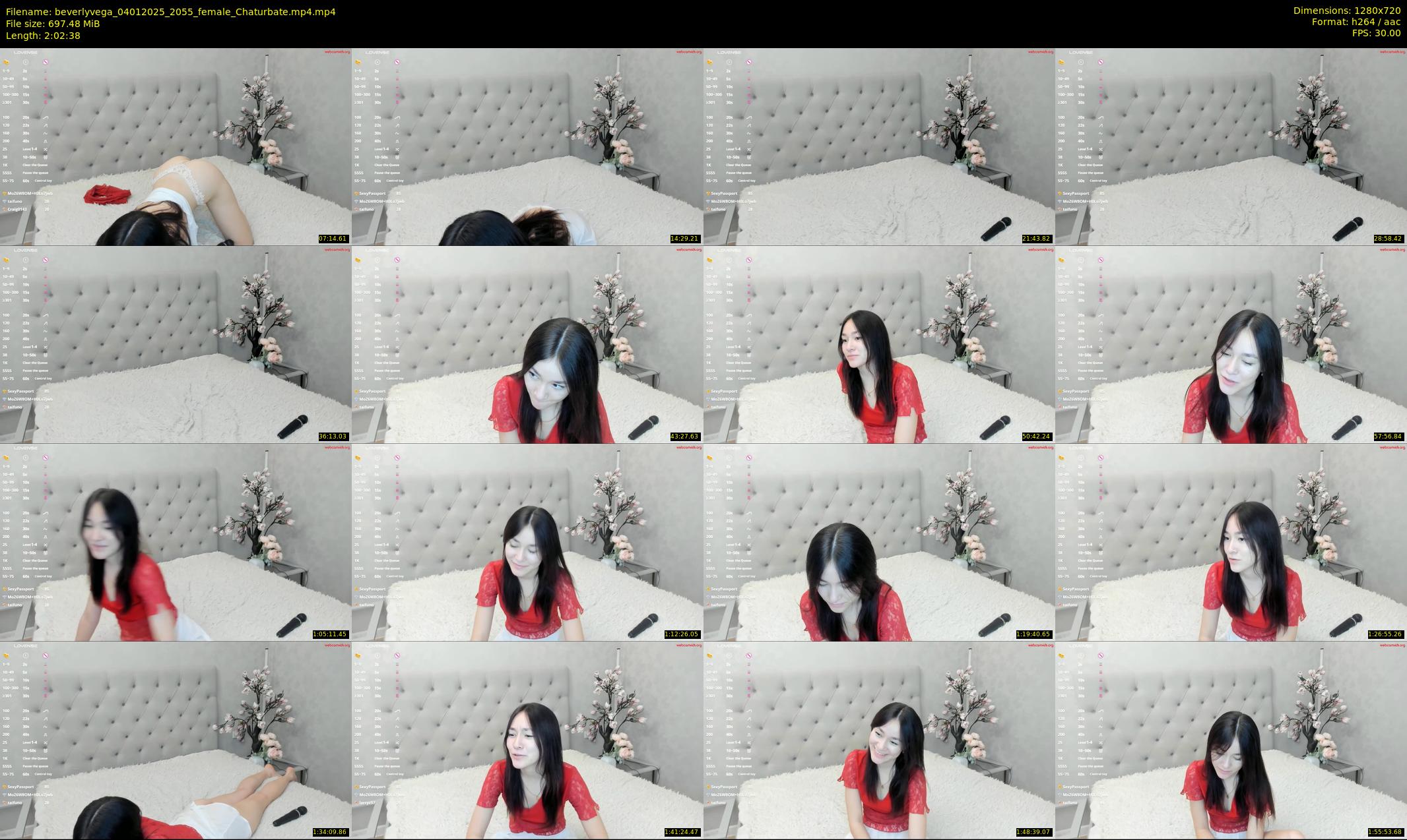 beverlyvega — 123 minute Chaturbate couple cam show recording, 720p, Jan 4, 2025
