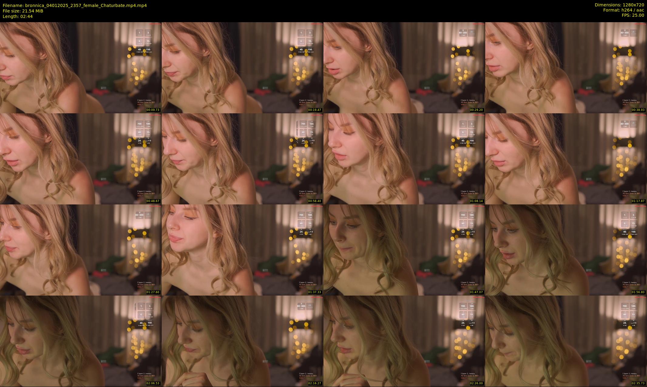 bronnica — 3 minute Chaturbate female cam show recording, 720p, Jan 4, 2025