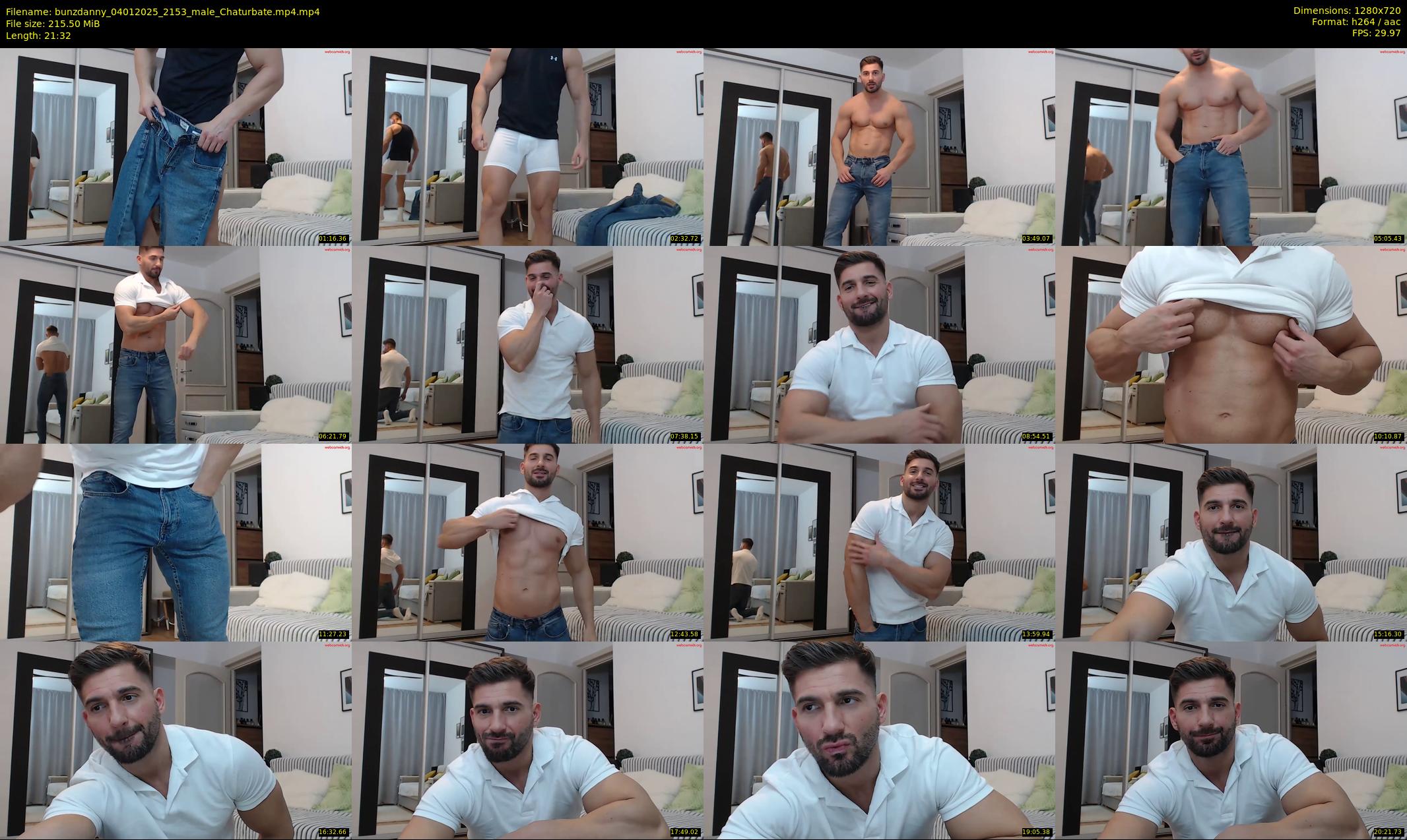 bunzdanny — 22 minute Chaturbate male cam show recording, 720p, Jan 4, 2025