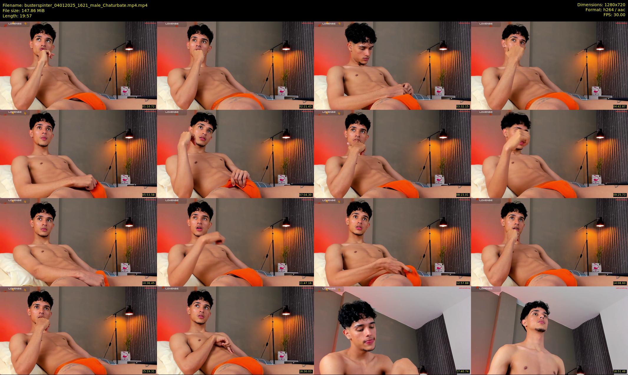 busterspinter — 20 minute Chaturbate male cam show recording, 720p, Jan 4, 2025