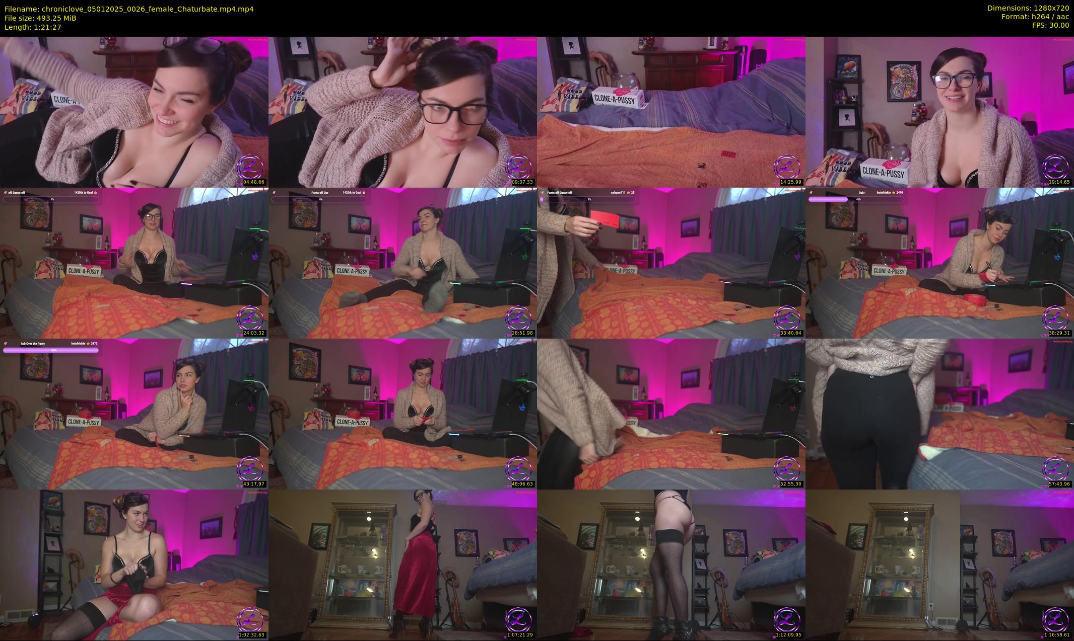 chroniclove — 82 minute Chaturbate female cam show recording, 720p, Jan 5, 2025