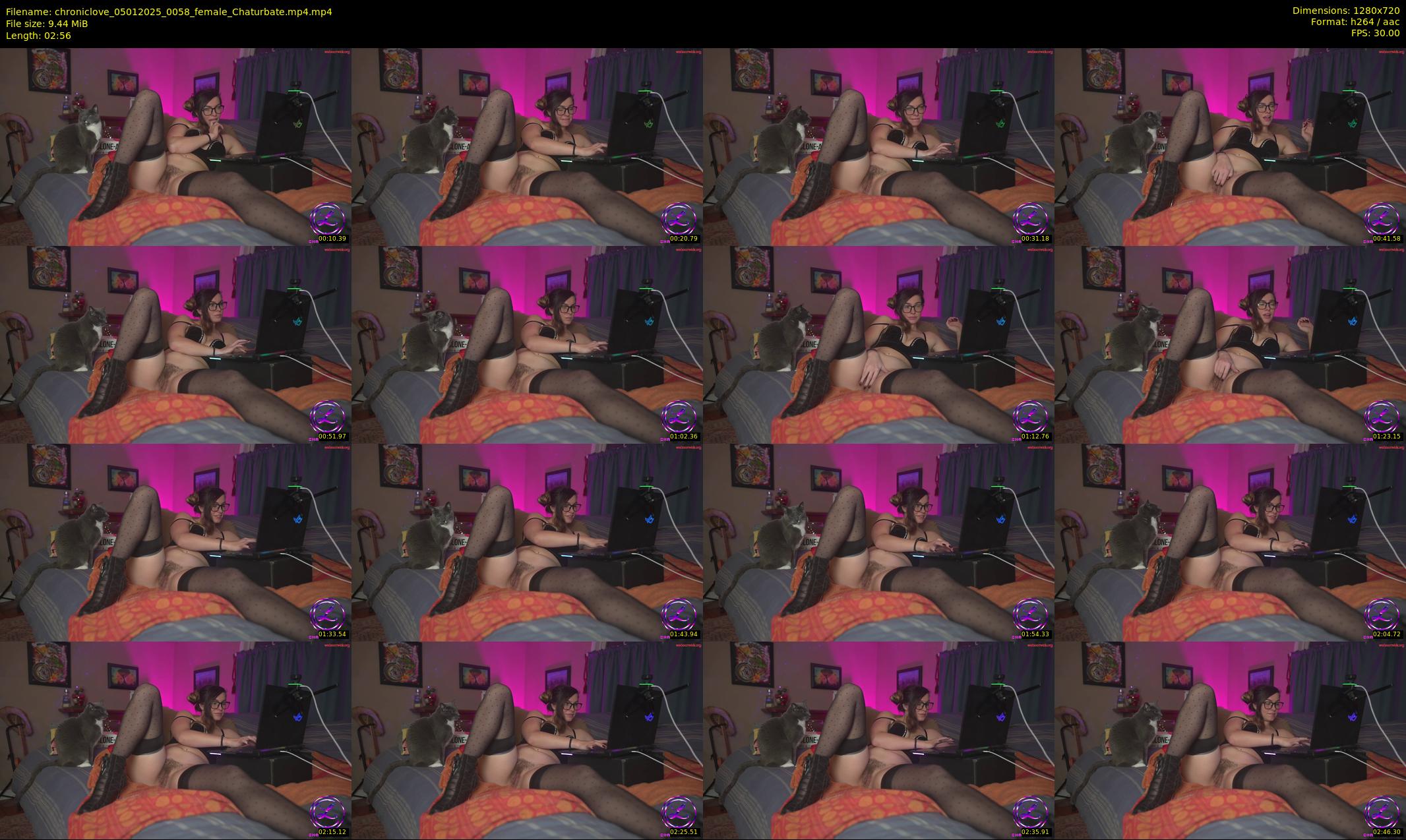 chroniclove — 3 minute Chaturbate female cam show recording, 720p, Jan 5, 2025