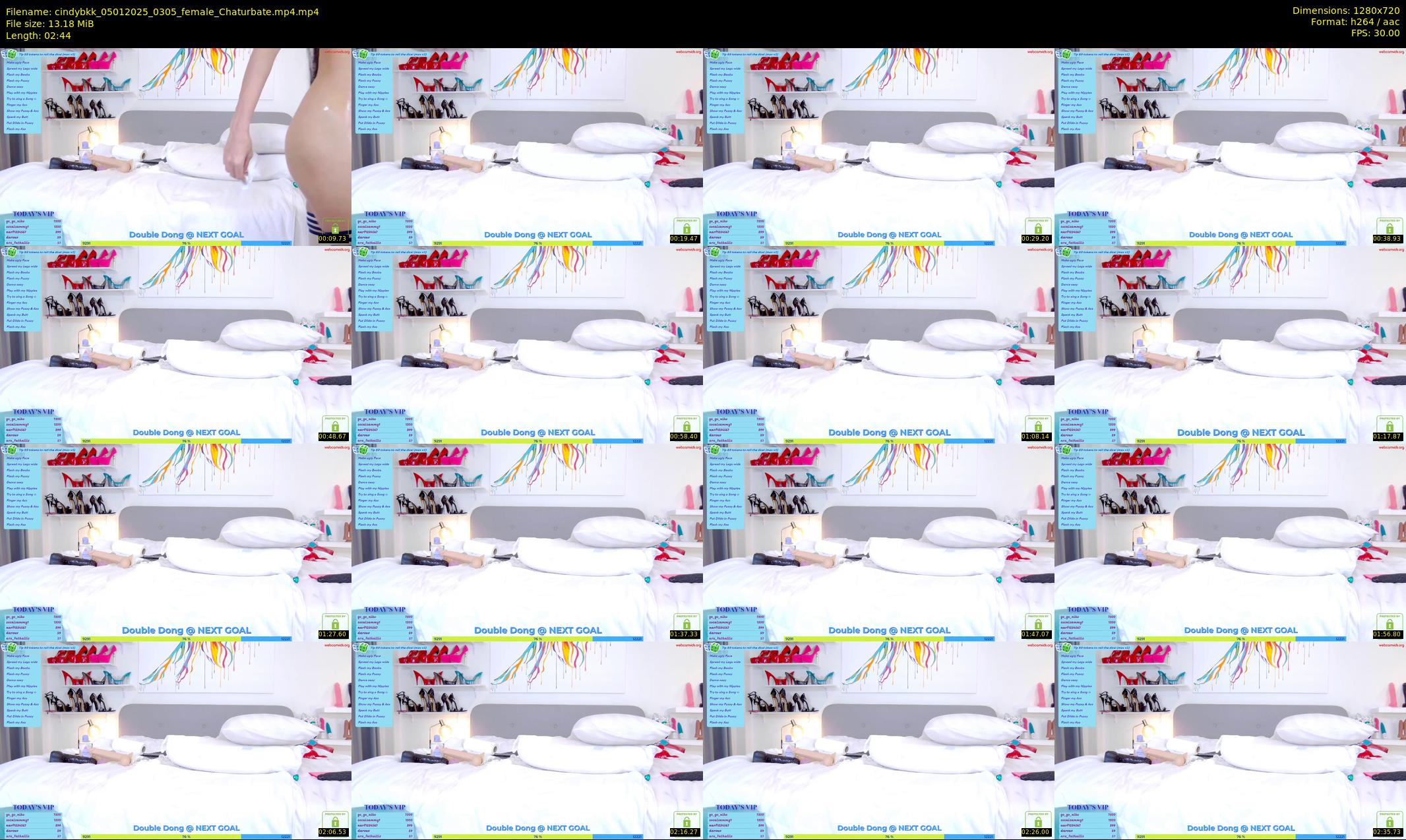 cindybkk — 3 minute Chaturbate female cam show recording, 720p, Jan 5, 2025