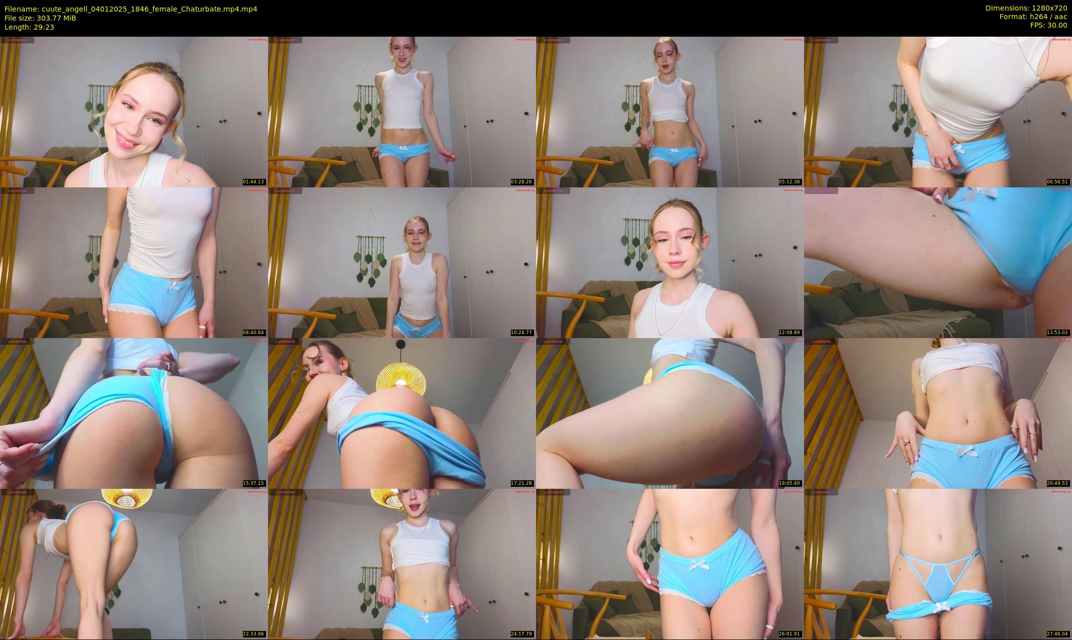 cuute_angell — 30 minute Chaturbate female cam show recording, 720p, Jan 4, 2025