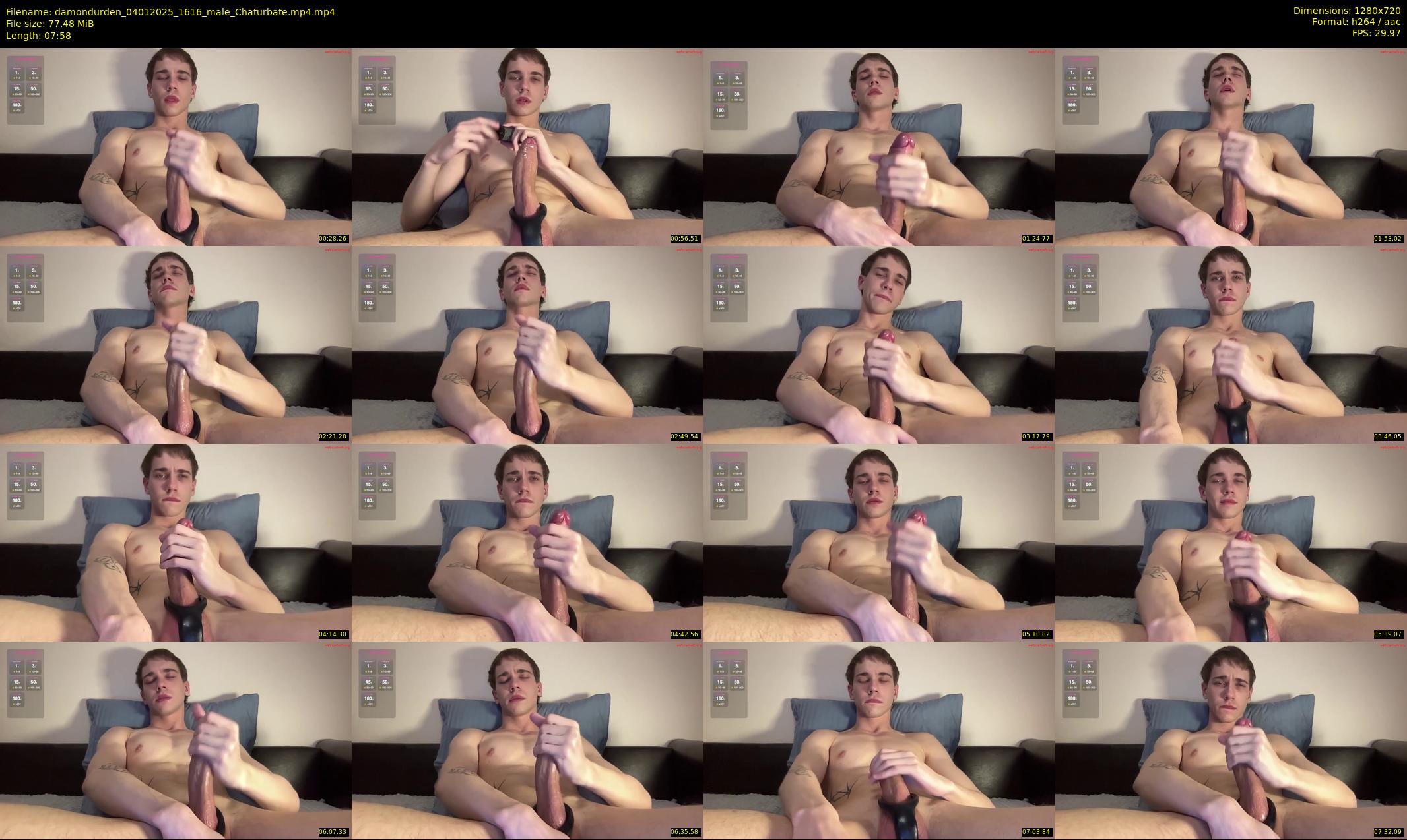 damondurden — 8 minute Chaturbate male cam show recording, 720p, Jan 4, 2025