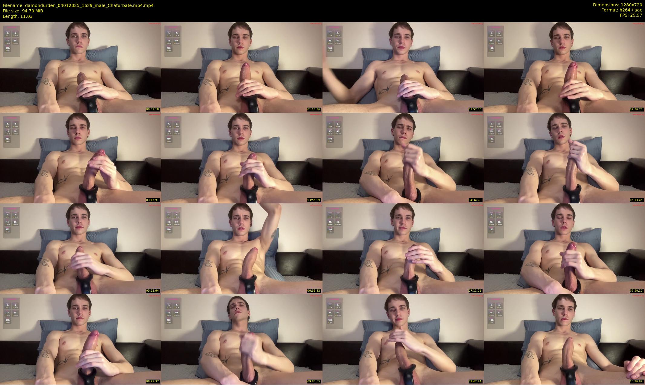 damondurden — 12 minute Chaturbate male cam show recording, 720p, Jan 4, 2025