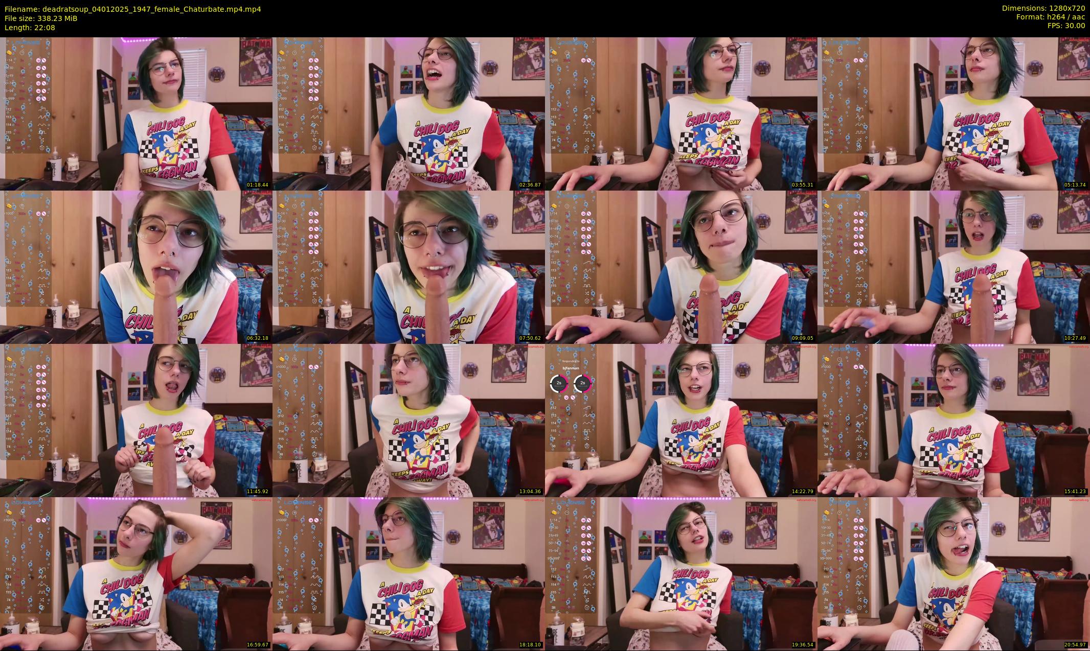 deadratsoup — 23 minute Chaturbate female cam show recording, 720p, Jan 4, 2025