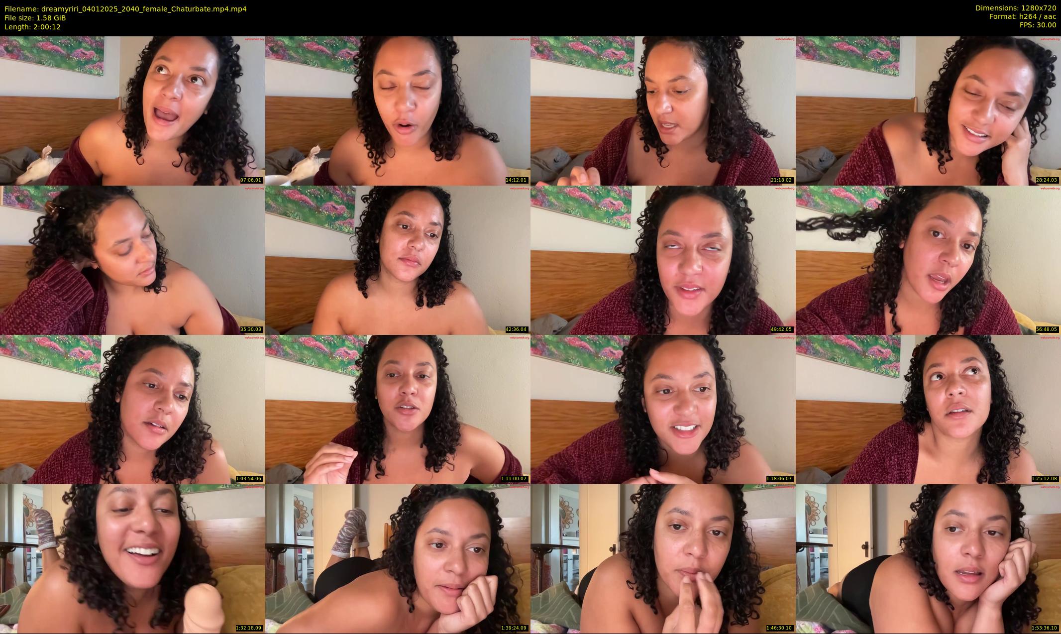 dreamyriri — 121 minute Chaturbate female cam show recording, 720p, Jan 4, 2025