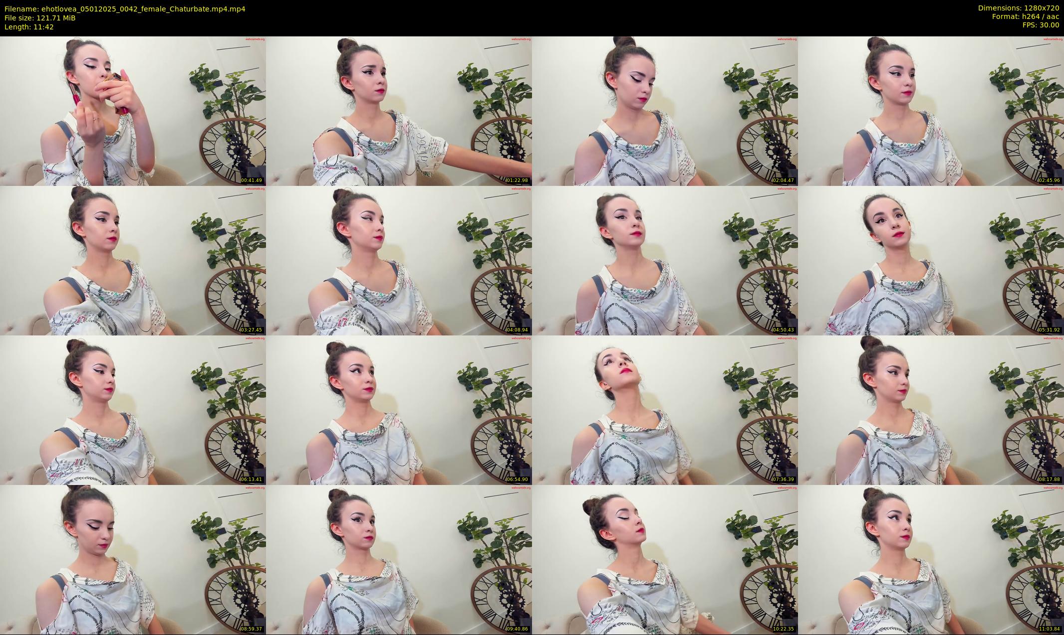ehotlovea — 12 minute Chaturbate female cam show recording, 720p, Jan 5, 2025