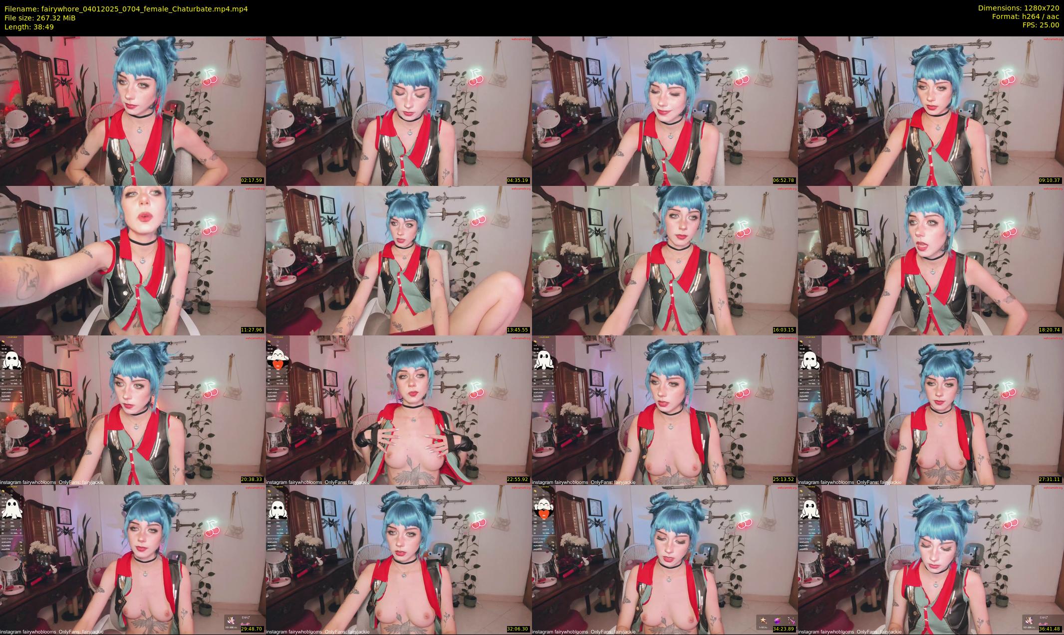 fairywhore — 39 minute Chaturbate female cam show recording, 720p, Jan 4, 2025