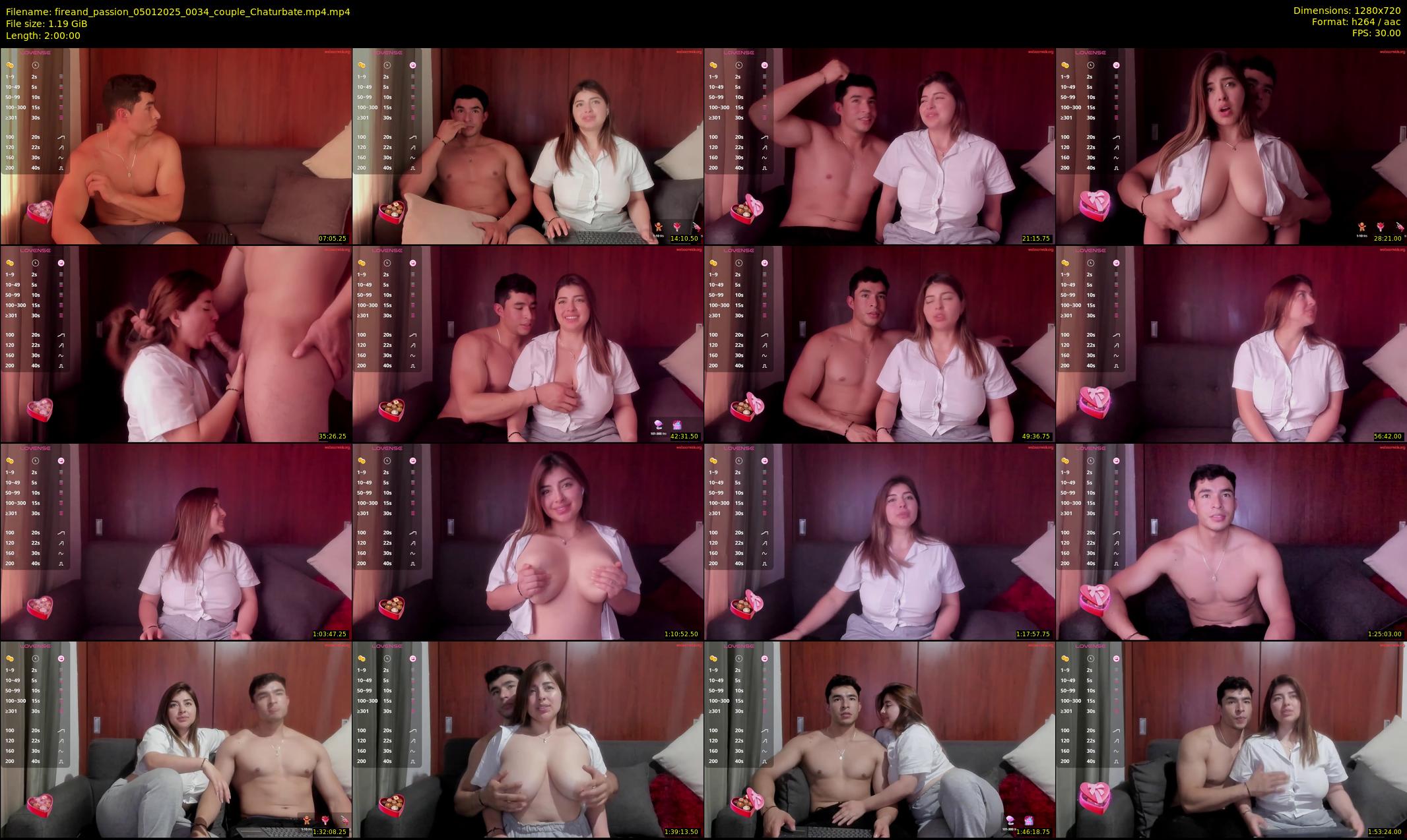 fireand_passion — 120 minute Chaturbate couple cam show recording, 720p, Jan 5, 2025