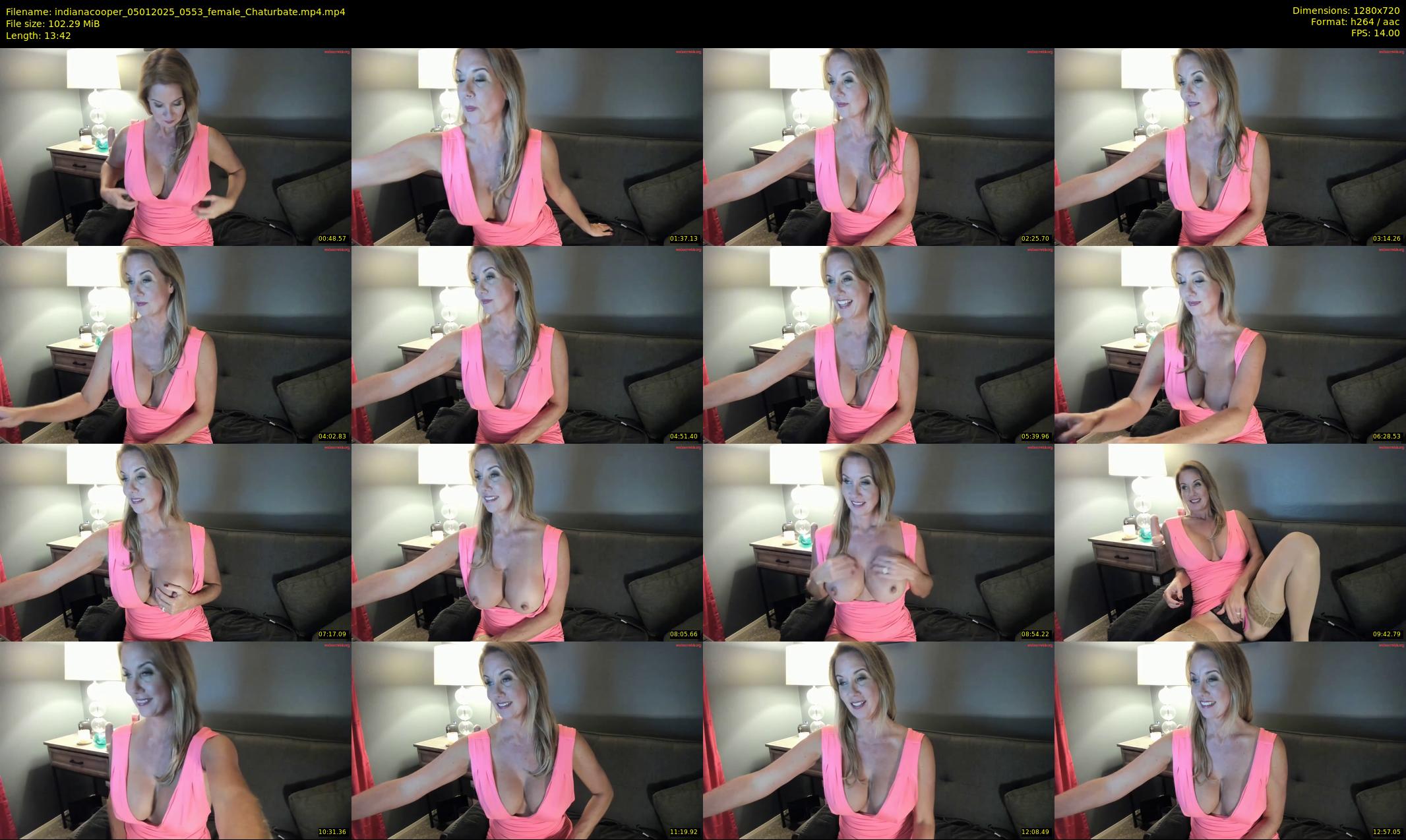 indianacooper — 14 minute Chaturbate female cam show recording, 720p, Jan 5, 2025